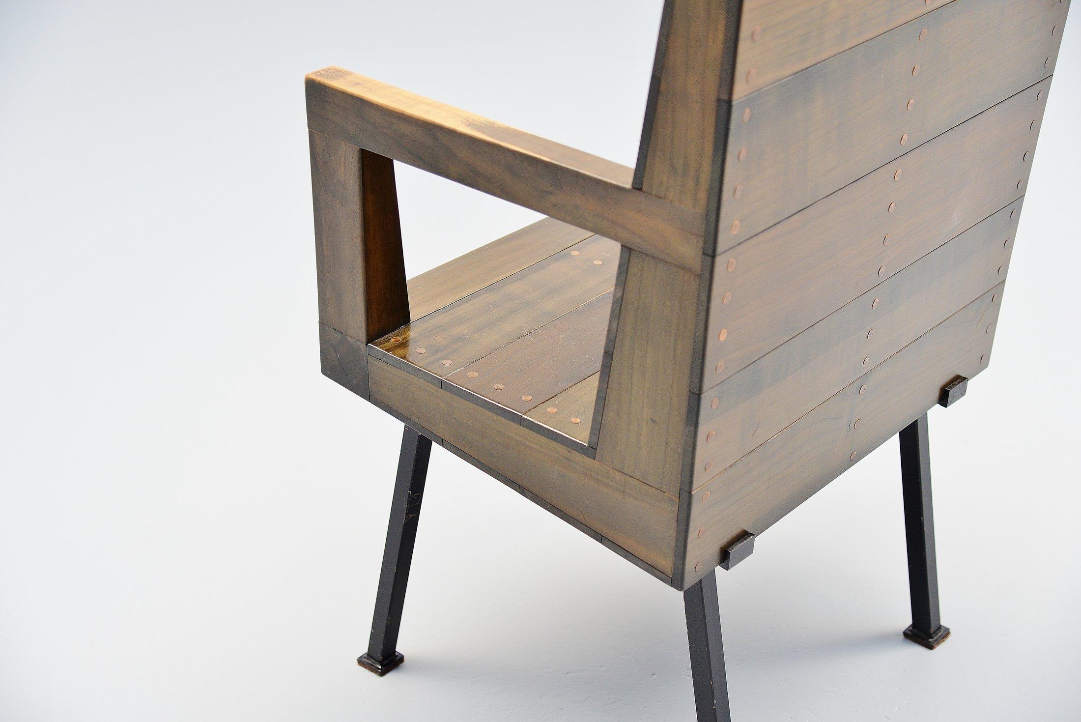 Mid-20th Century Dom Hans van der Laan Chair for Town Hall Budel, 1966