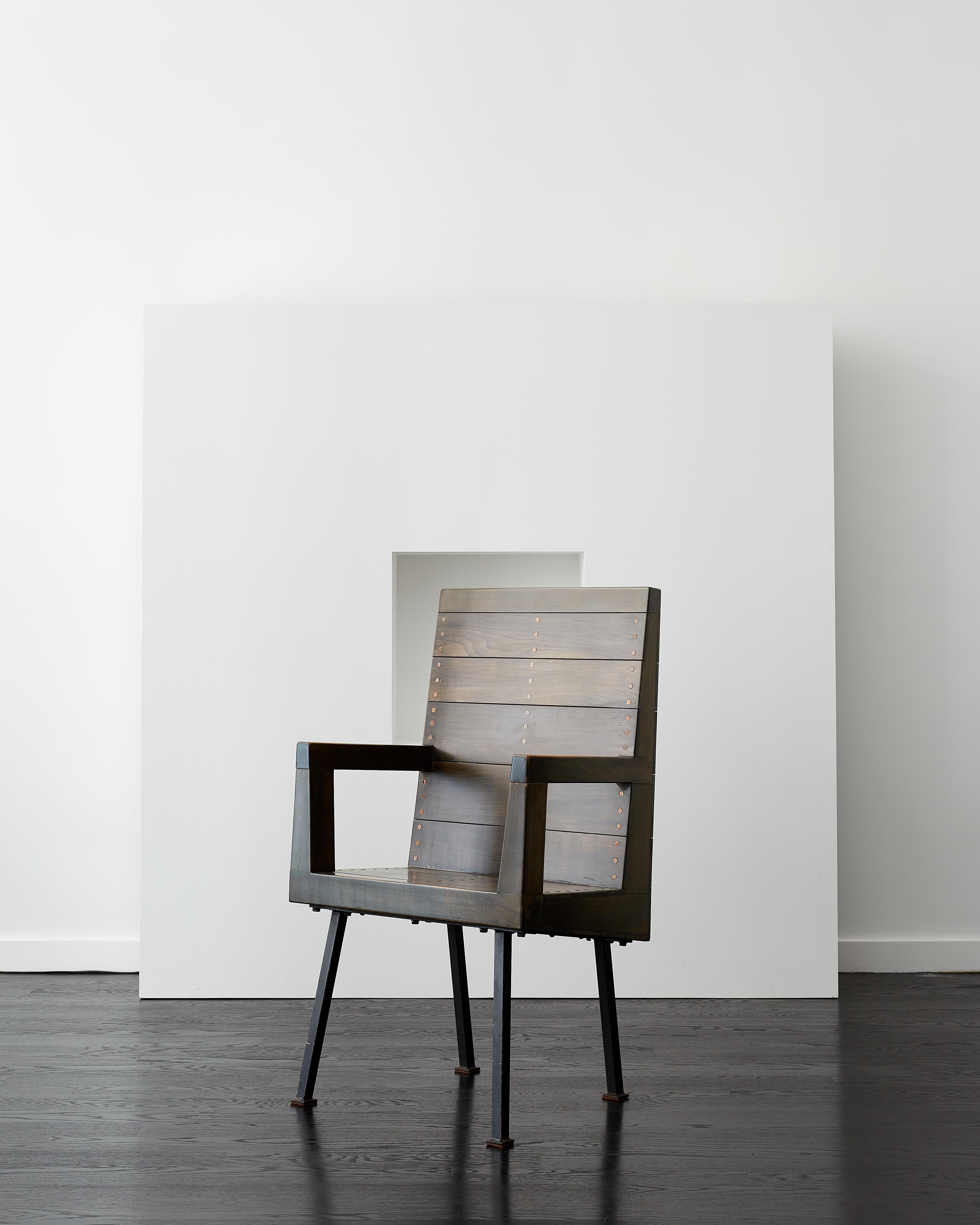 Silla Dom Hans van der Laan de brazos abiertos para Raadhuis Budel c. 1960 en venta 1