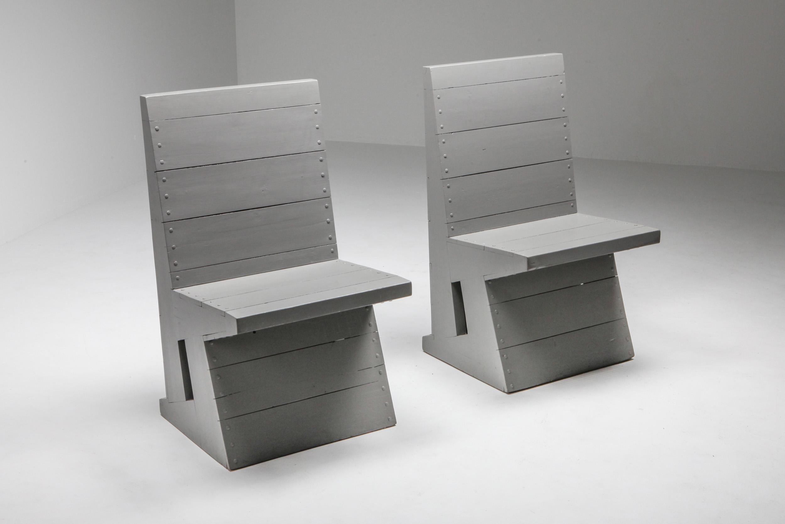 Dom Hans Van Der Laan Chairs, Bossche School, Dutch Design, 1960s For Sale 1