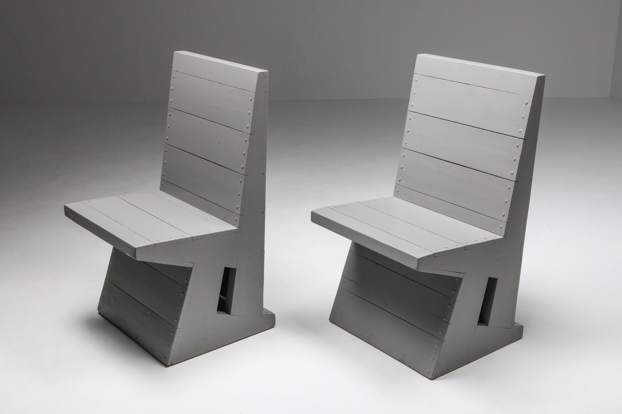Stühle von Dom Hans Van Der Laan, Bossche-Schule, holländisches Design, 1960er Jahre im Angebot 4
