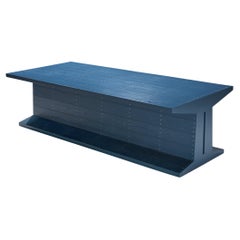 Retro Dom Hans Van Der Laan Dining Table in Blue 