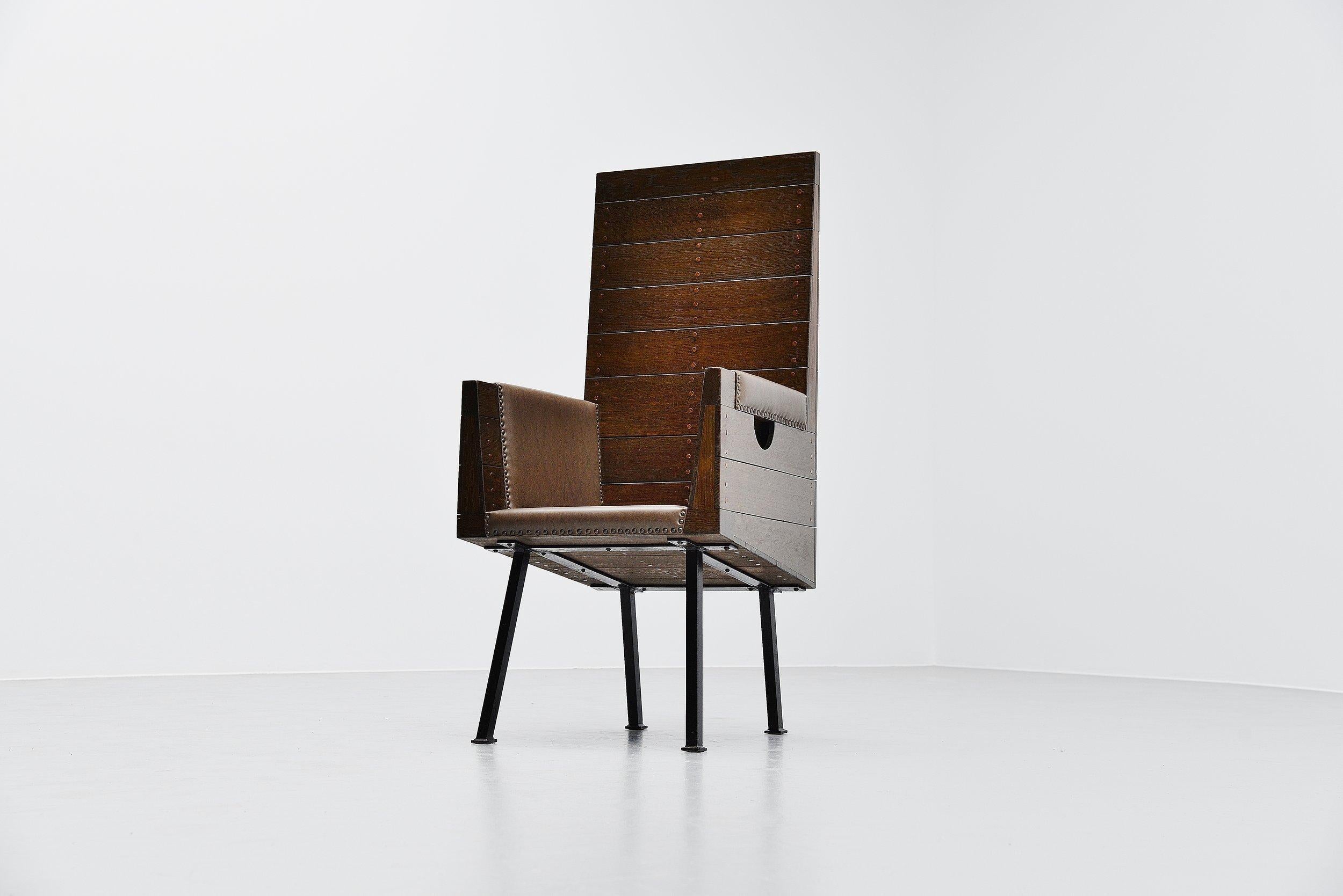 Mid-20th Century Dom Hans van der Laan High Chair for Town Hall Budel, 1966