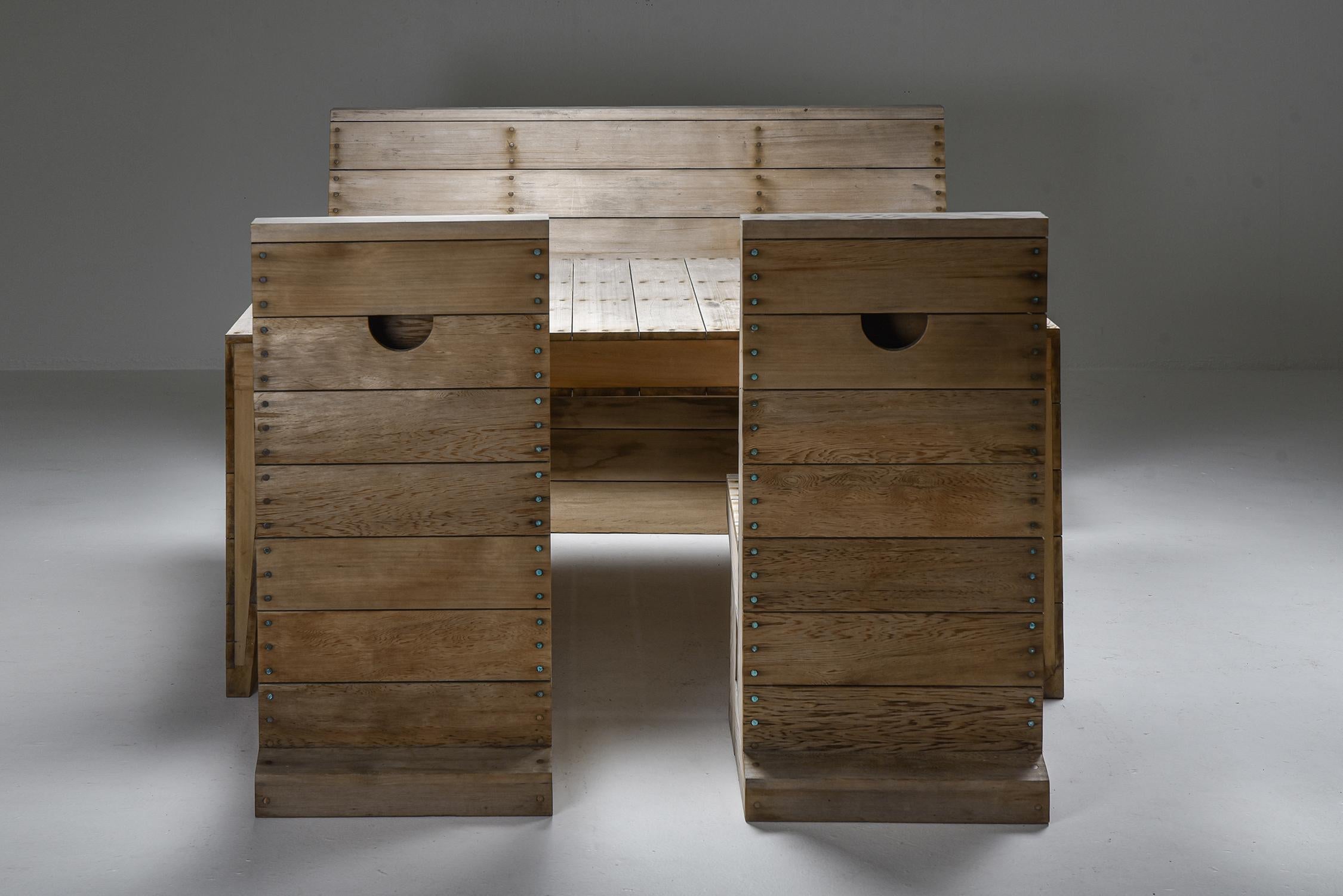 Dutch Dom Hans van der Laan & Jan De Jong Outdoor Dining Set