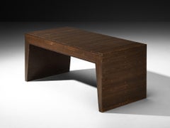 Dom Hans van der Laan Table basse à café ou console en pin et cuivre