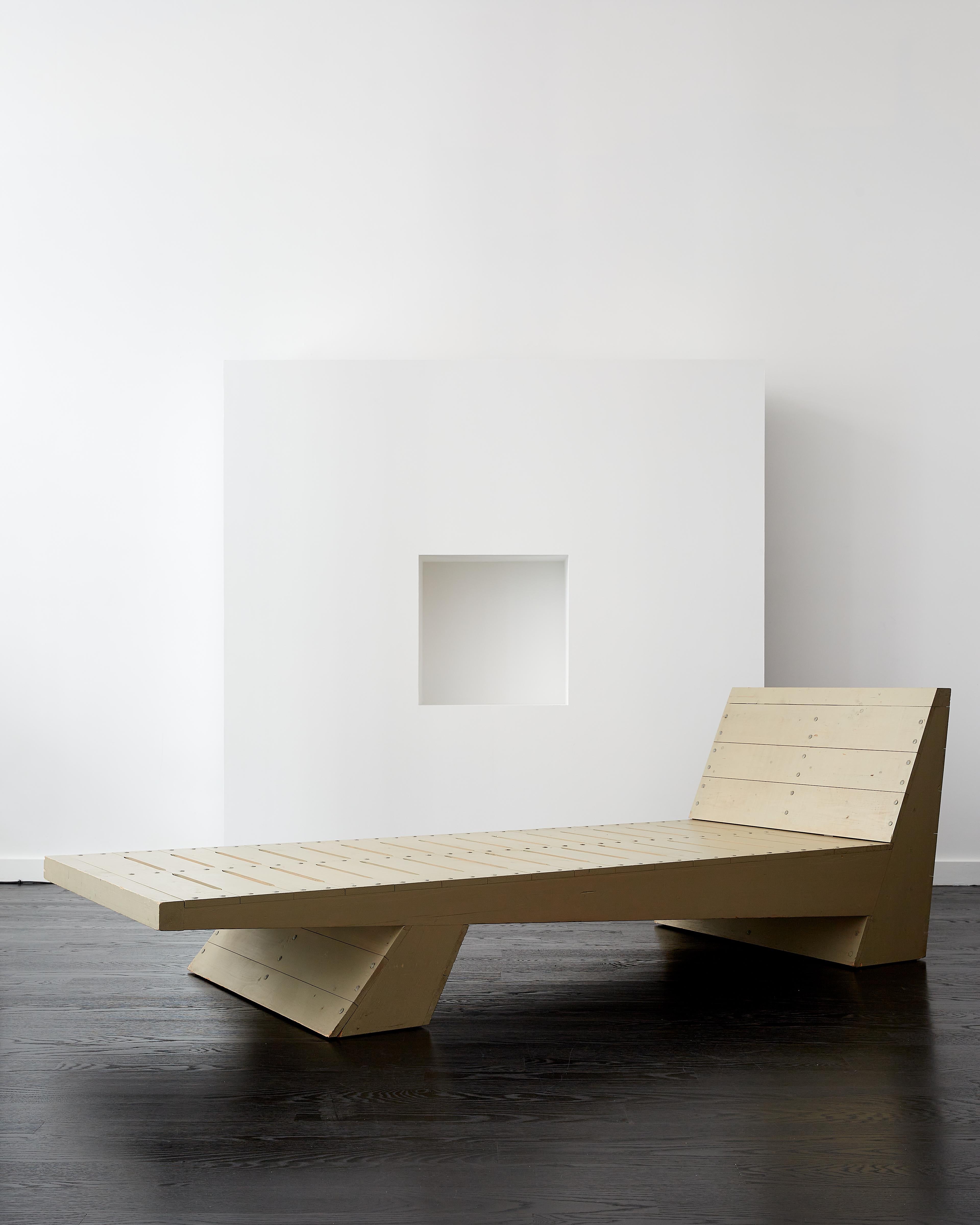 Dutch Dom Hans van der Laan Unique Daybed with Headrest c. 1970 For Sale