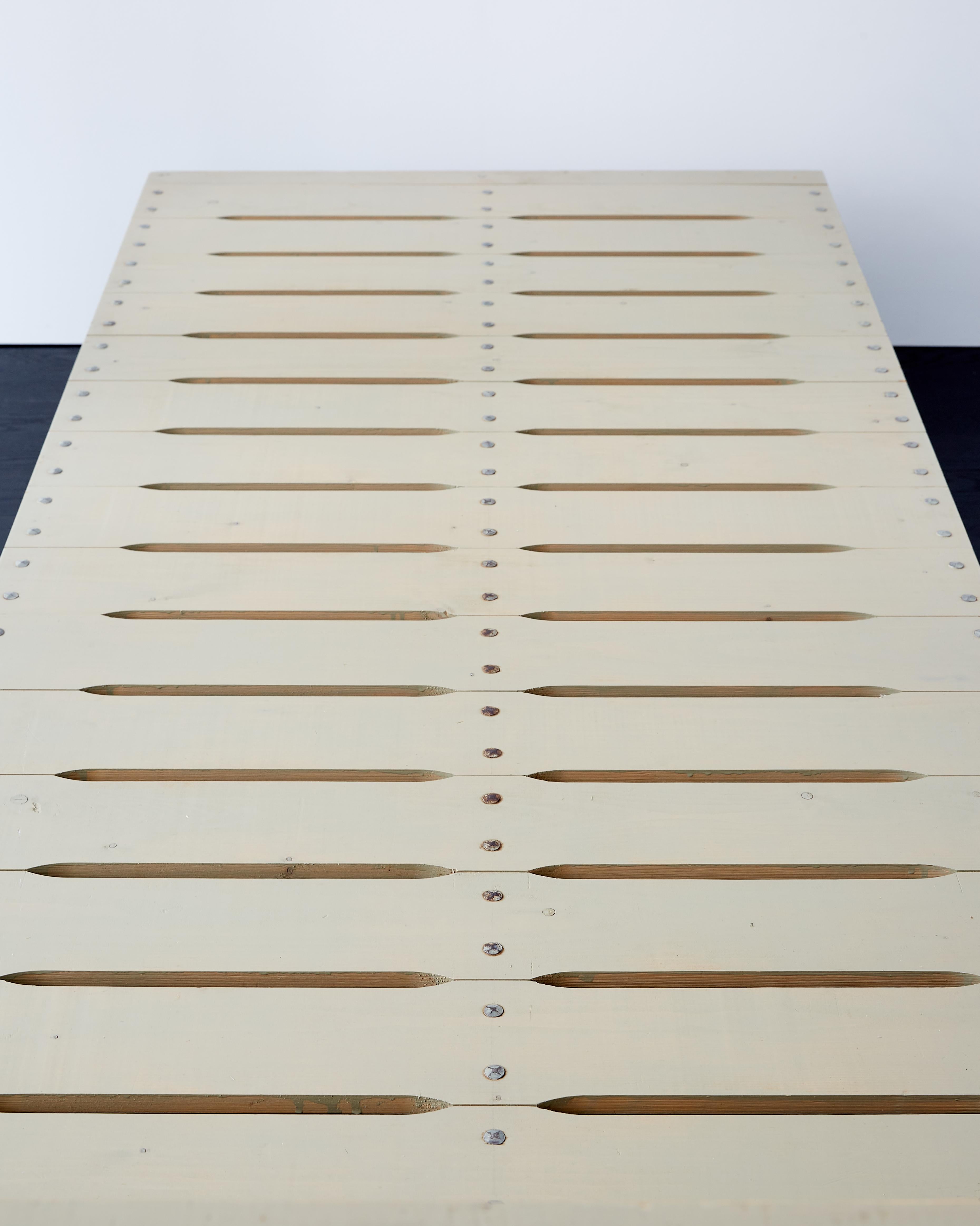 Steel Dom Hans van der Laan Unique Daybed with Headrest c. 1970 For Sale