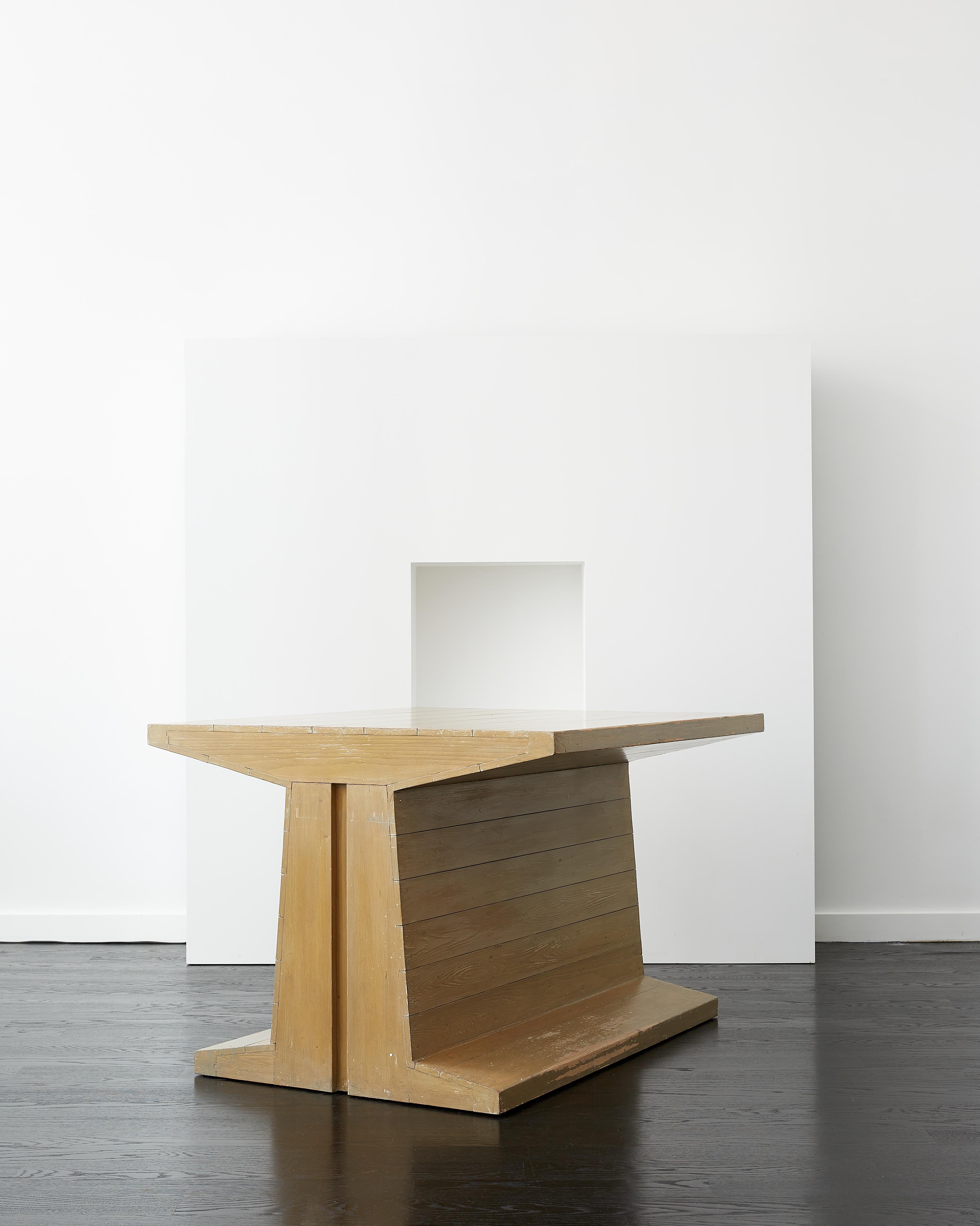 Dom Hans van der Laan Unique Desk with Copy of Original Drawings c. 1970 In Good Condition For Sale In Brooklyn, NY