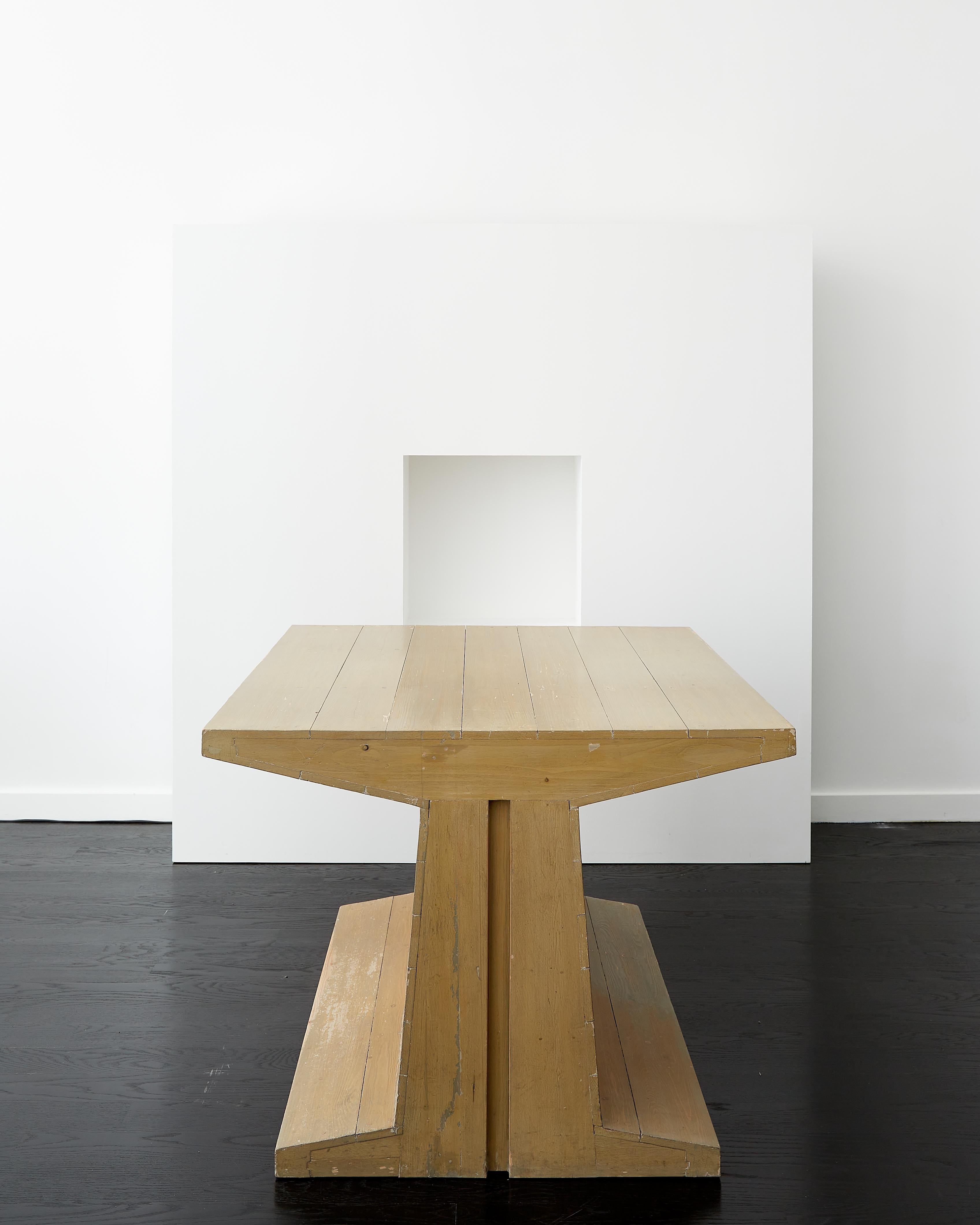 Dom Hans van der Laan Unique Desk with Copy of Original Drawings c. 1970 For Sale 1