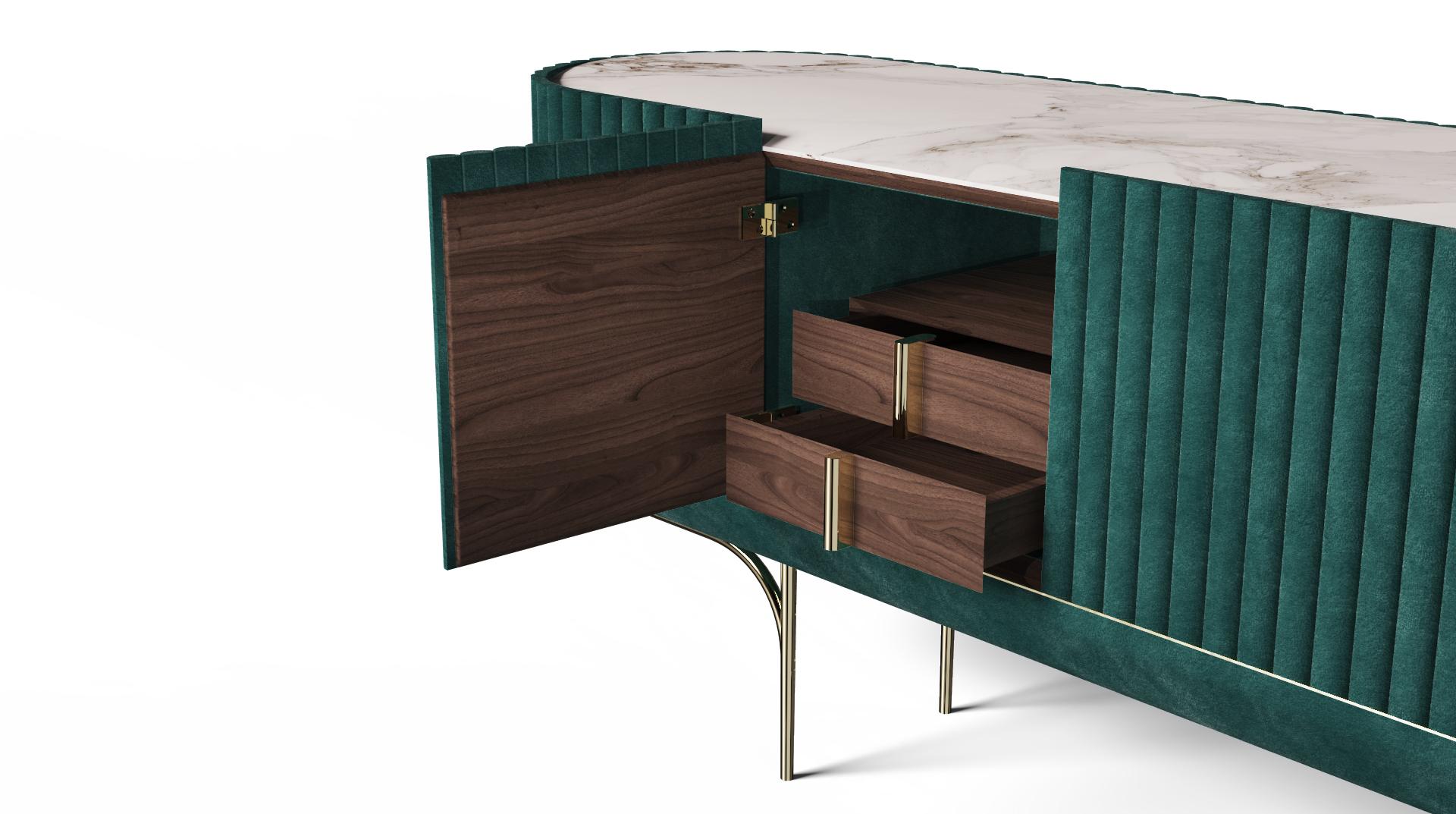 Hand-Crafted Dom Sebastião Sideboard by Alma de Luce For Sale