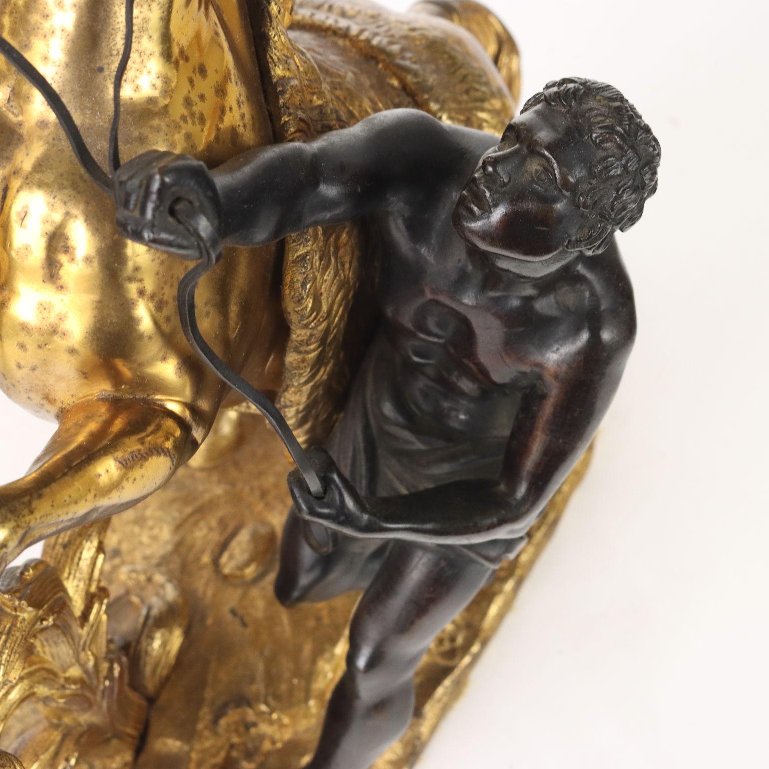 French Domatore con Cavallo Guillaume Coustou Francia Seconda Metà XIX Secolo in vendita