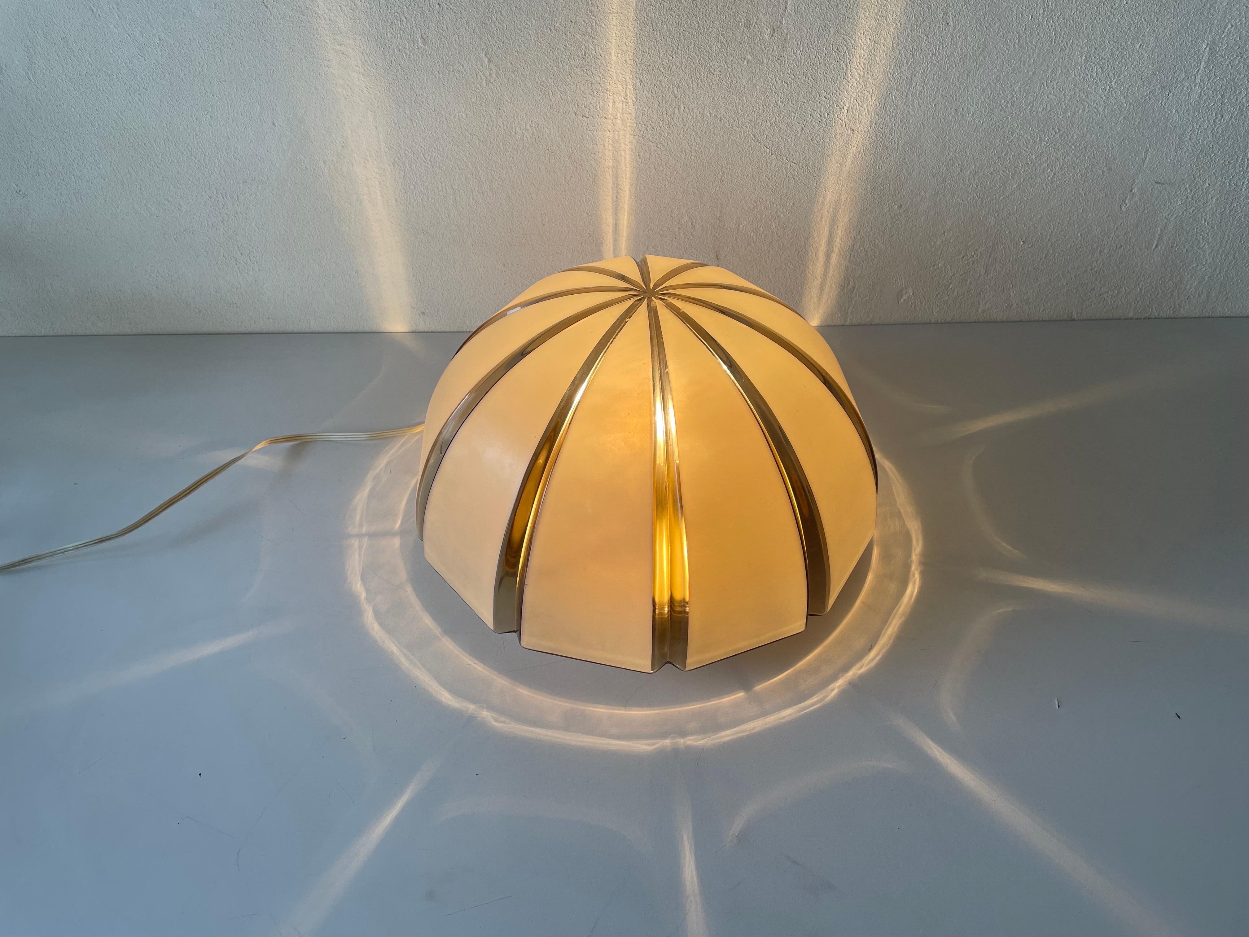 Dome Design Grey Glass Wall or Ceiling Lamp by Peill Putzler, 1970s, Germany For Sale 2