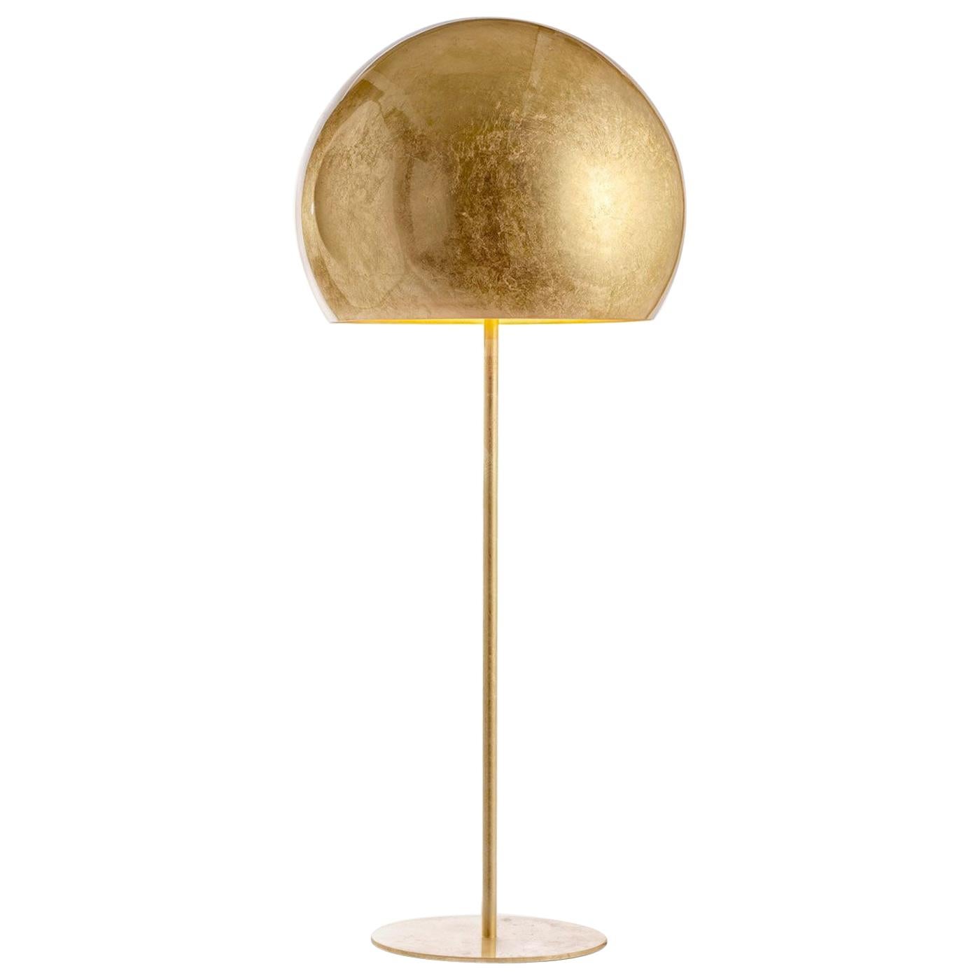 Dome Gold Leaf Floor Lamp