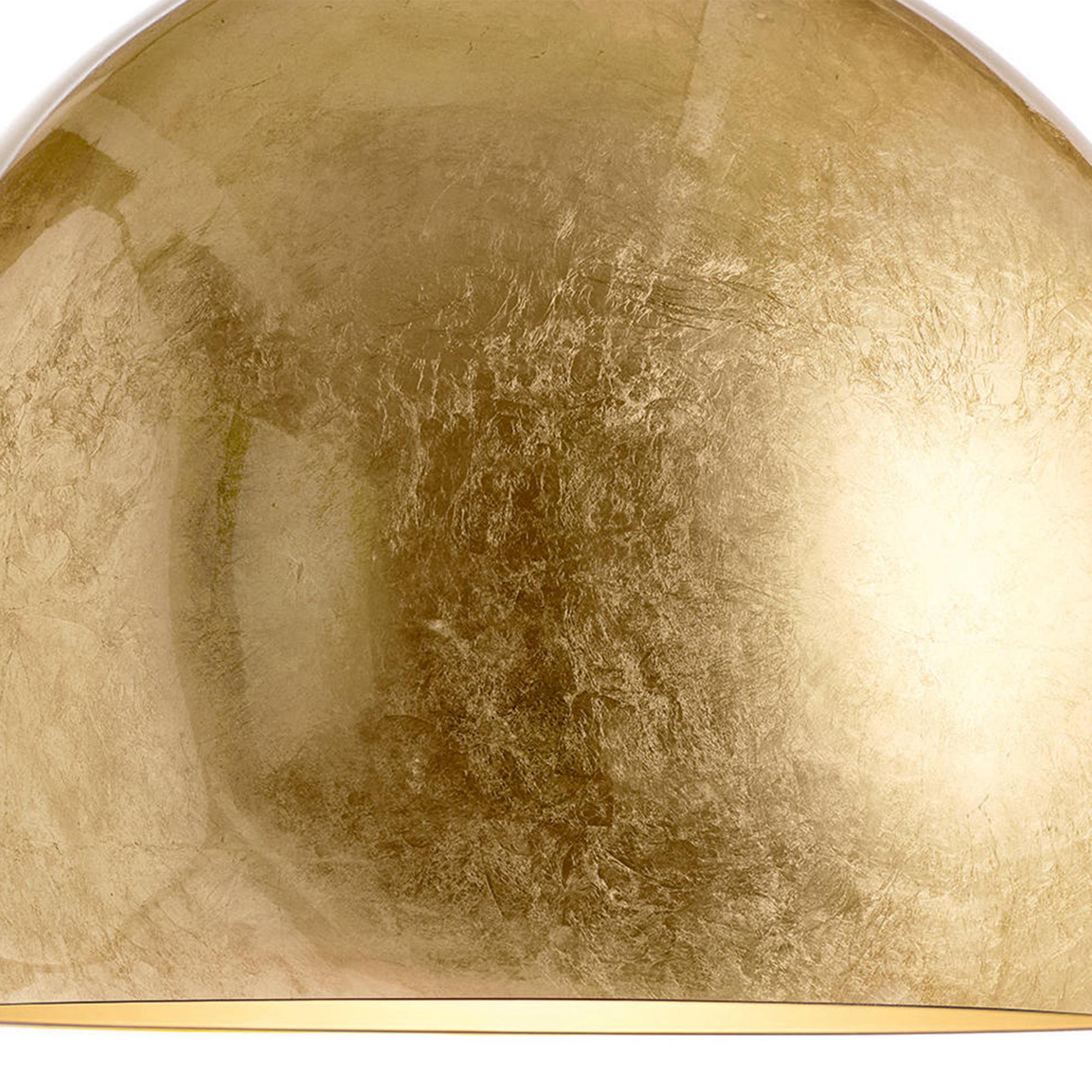 Italian Dome Gold Leaf Suspension For Sale
