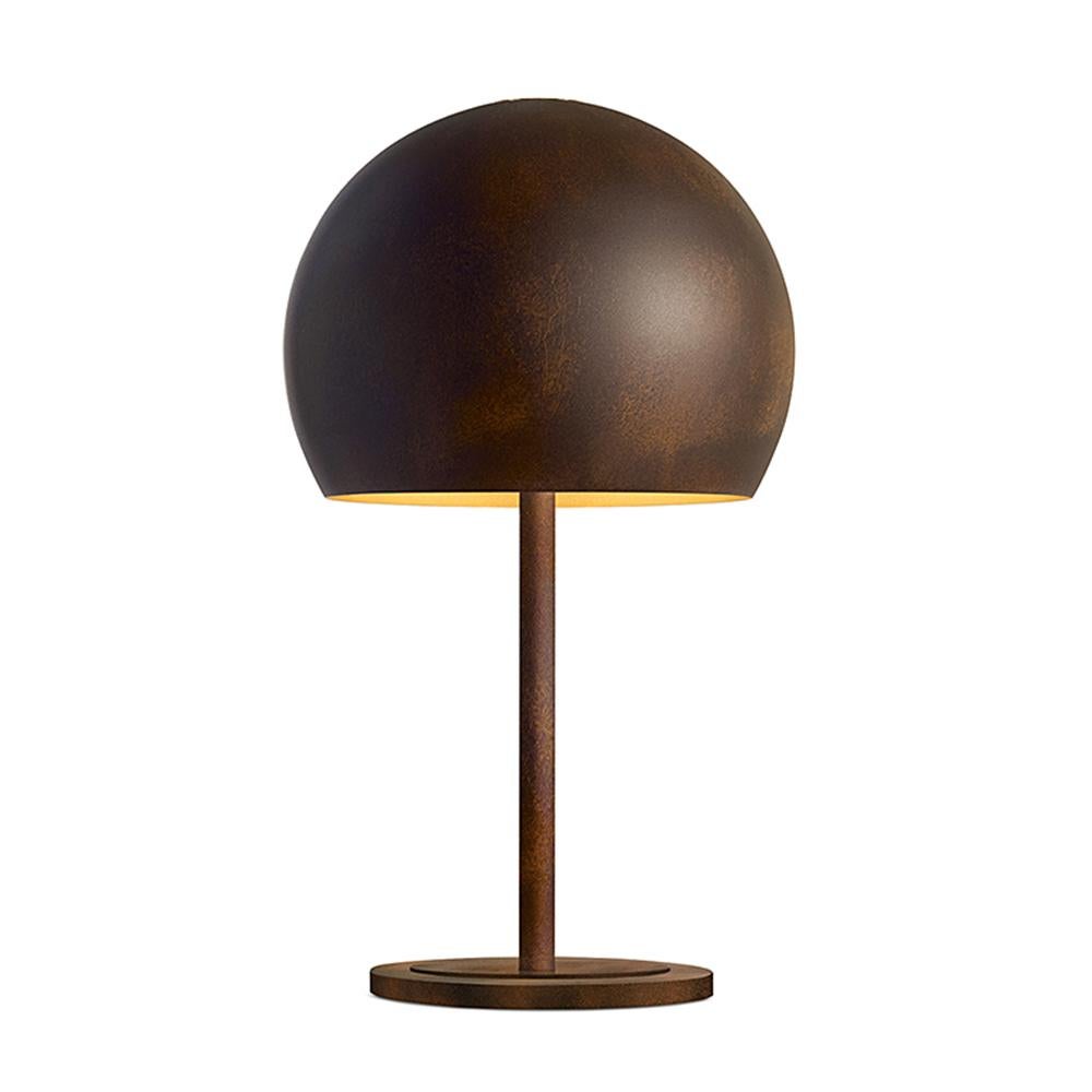 Italian Dome Gold Leaf Table Lamp For Sale