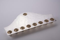 Dome Hanukkiah Silver in Sterling Silver by Iris Tutnauer