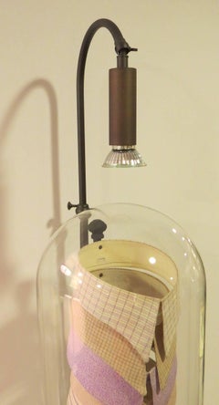 Dome Lamp with Florist's Collars on Hat Stand