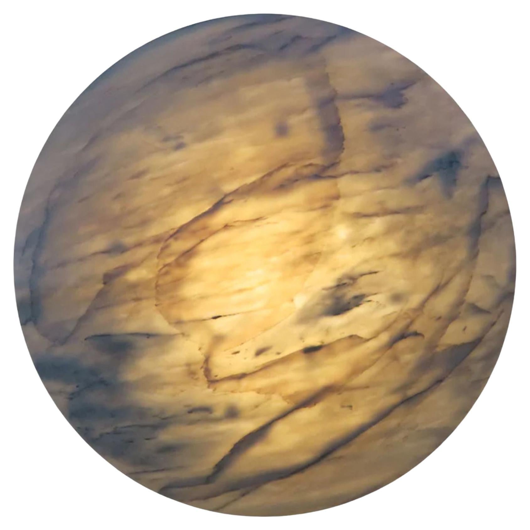 DOME – Modern Wall and Ceiling Lighting Piece, Sculpted Marble, 100 cm