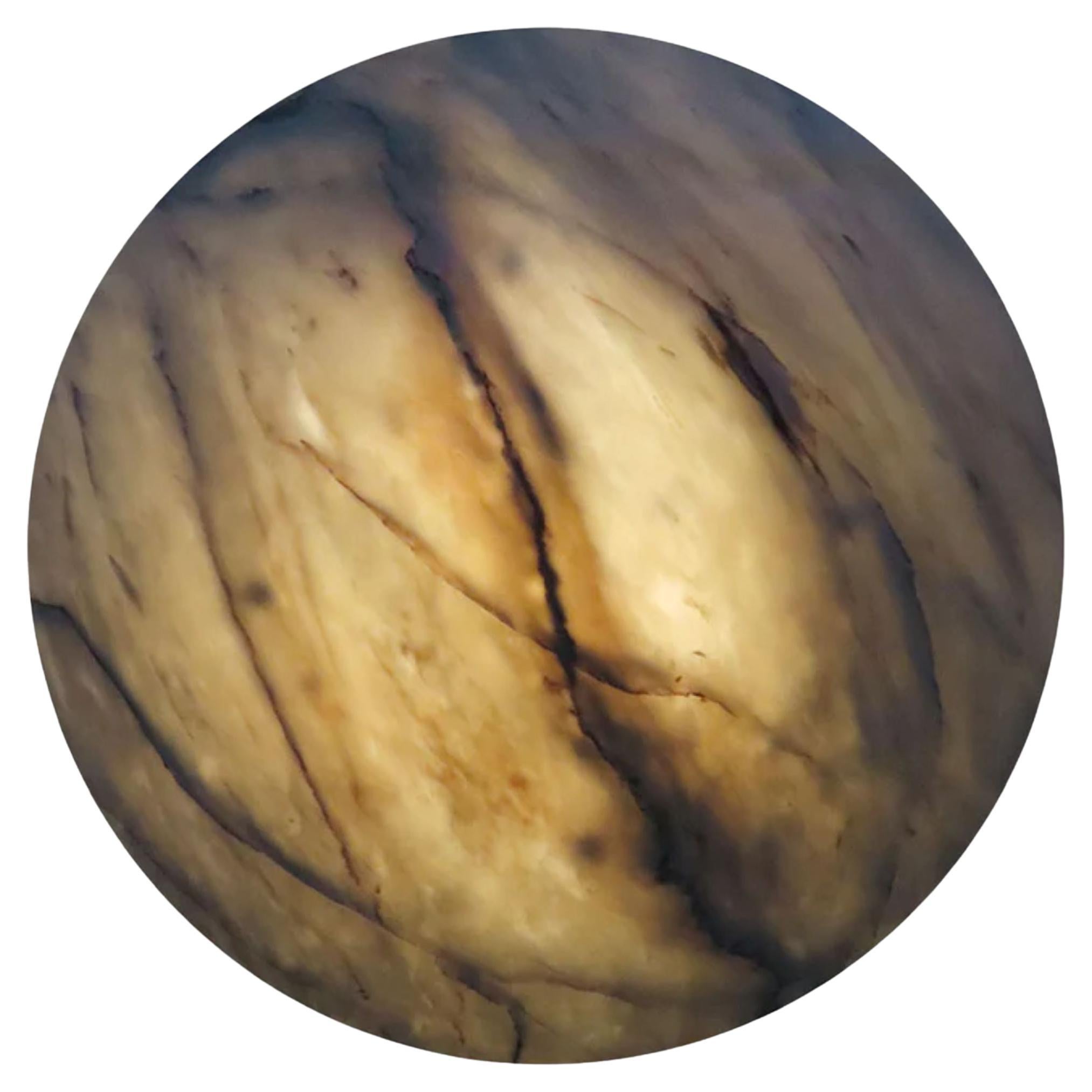 DOME – Modern Wall and Ceiling Lighting Piece, Sculpted Marble, 100 cm