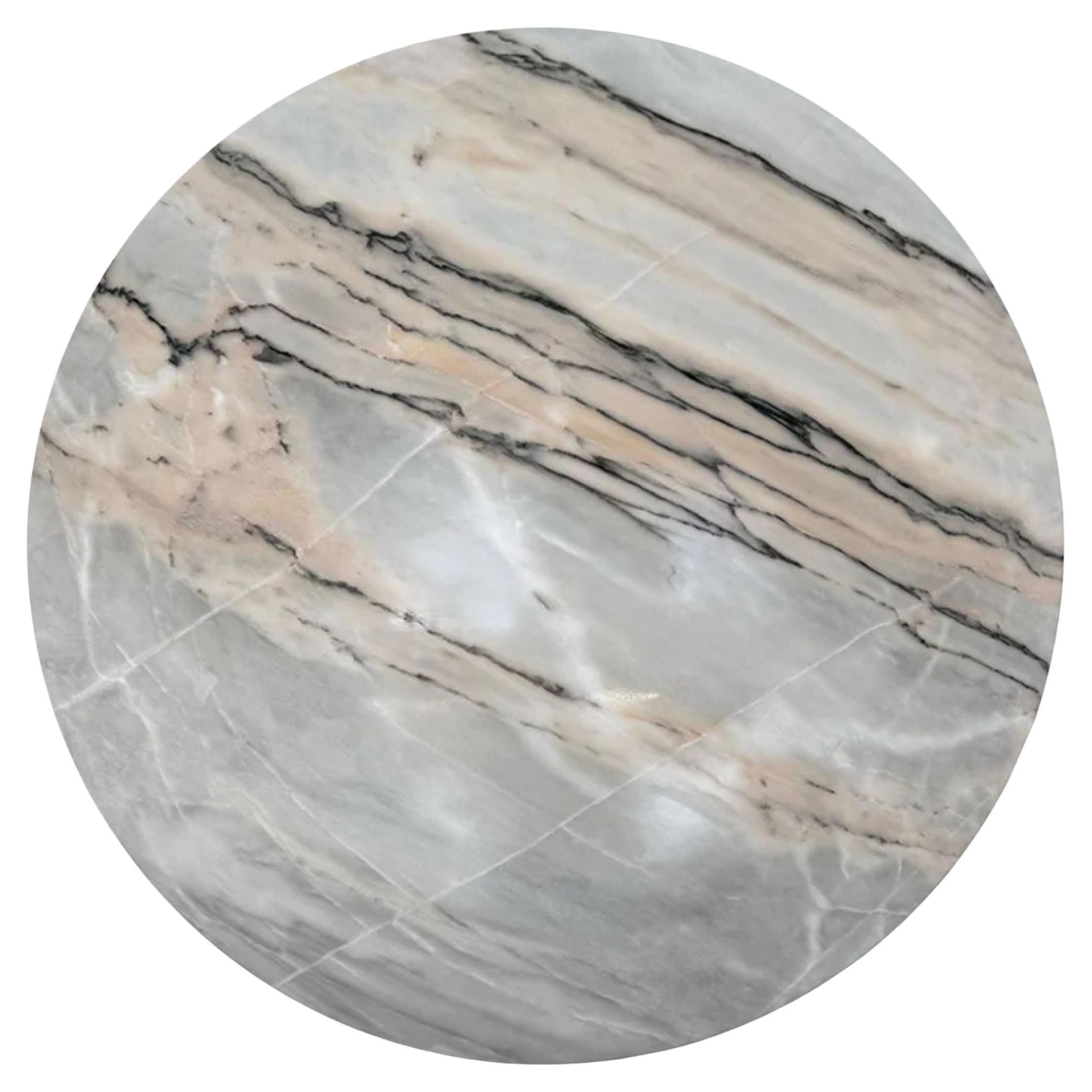 DOME – Modern Wall and Ceiling Lighting Piece, Sculpted Marble, 100 cm For Sale