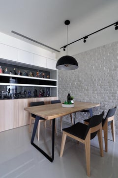 DOME Pendant M 'Black, White'