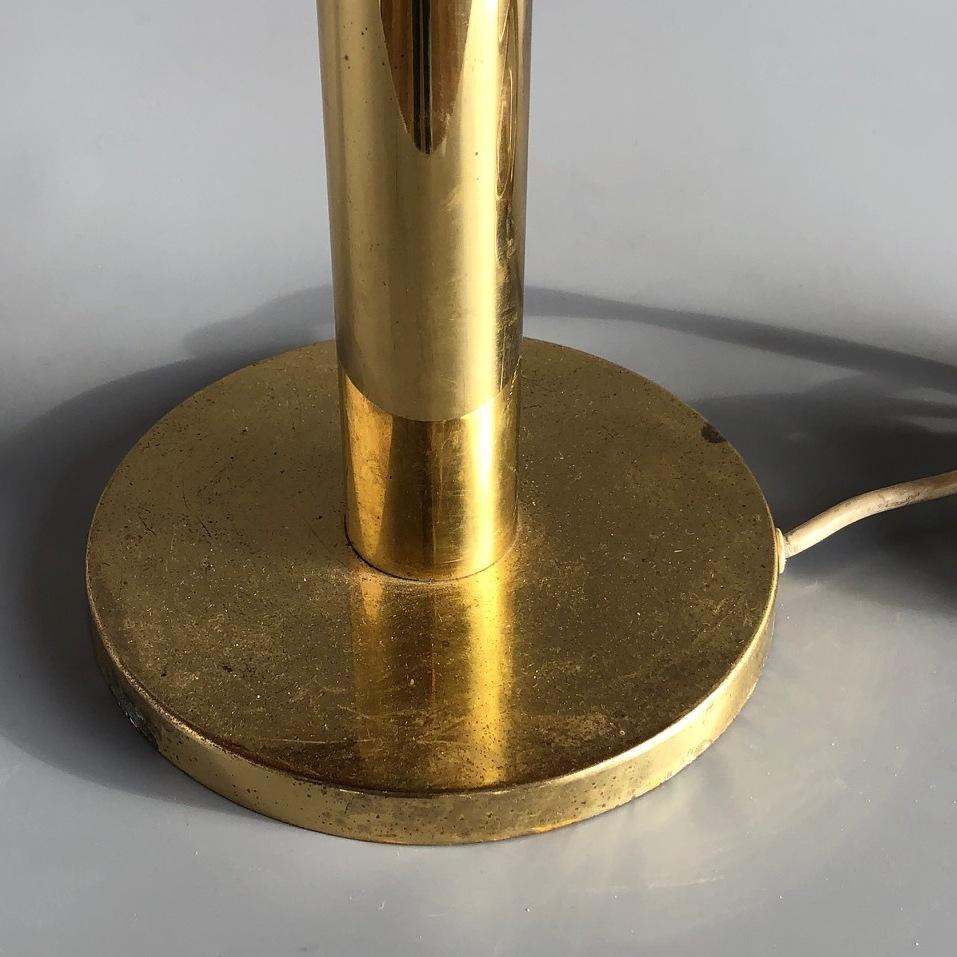 Dome Shade Brass Table Lamp, Germany, 1970s In Fair Condition For Sale In BUDAPEST, HU