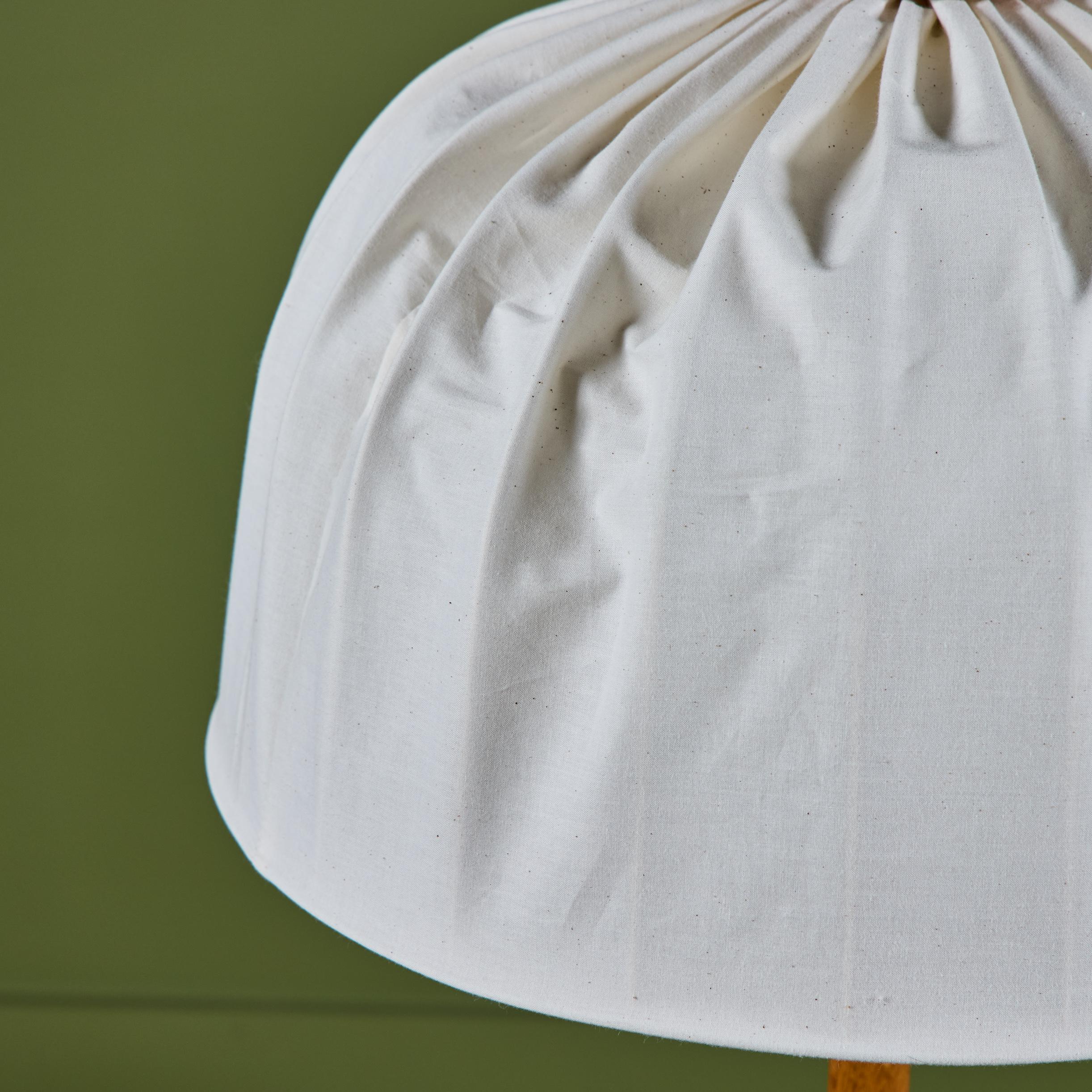 Dome Shade Oak Floor Lamp en vente 5