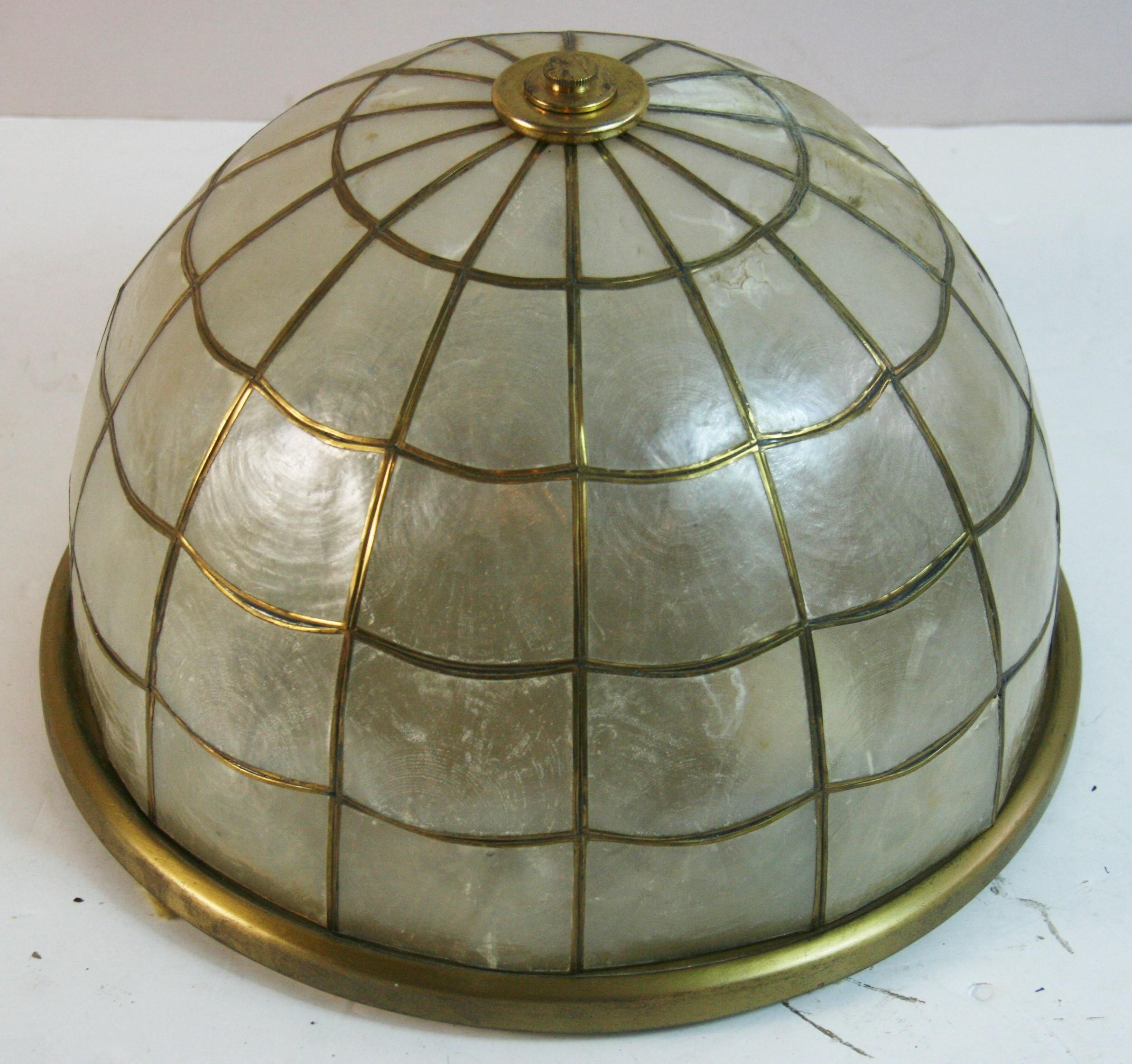 1817 Capiz shell flushmount
3 internal Edison based sockets