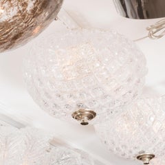 Dome Shaped Frosted Glass Flush Mount