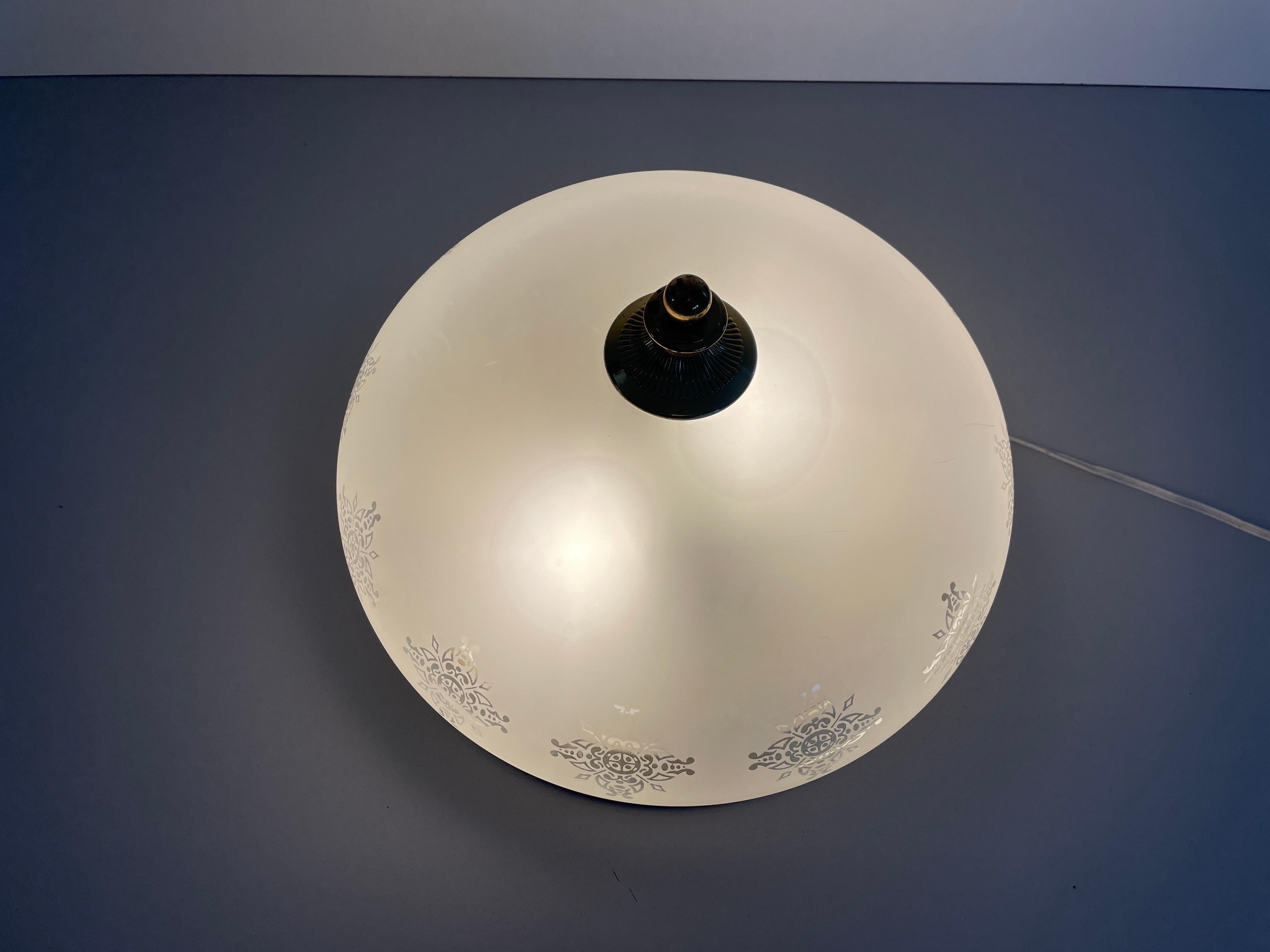 Lampada da incasso in vetro a forma di cupola di Doria, anni '60, Germania in vendita 7
