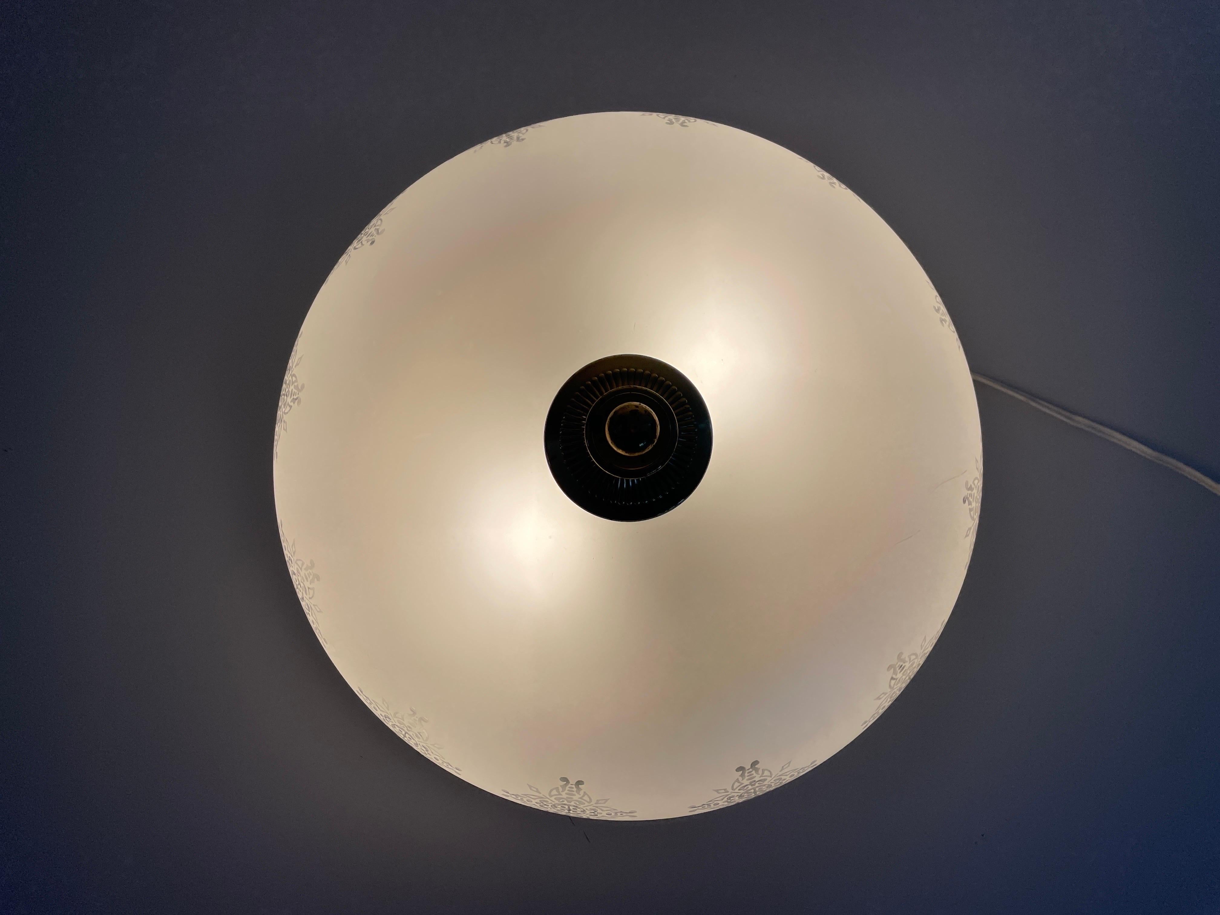 Lampada da incasso in vetro a forma di cupola di Doria, anni '60, Germania in vendita 8