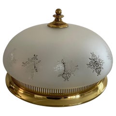 Lampe de chasse en verre en forme de dôme par Doria, années 1960, Allemagne