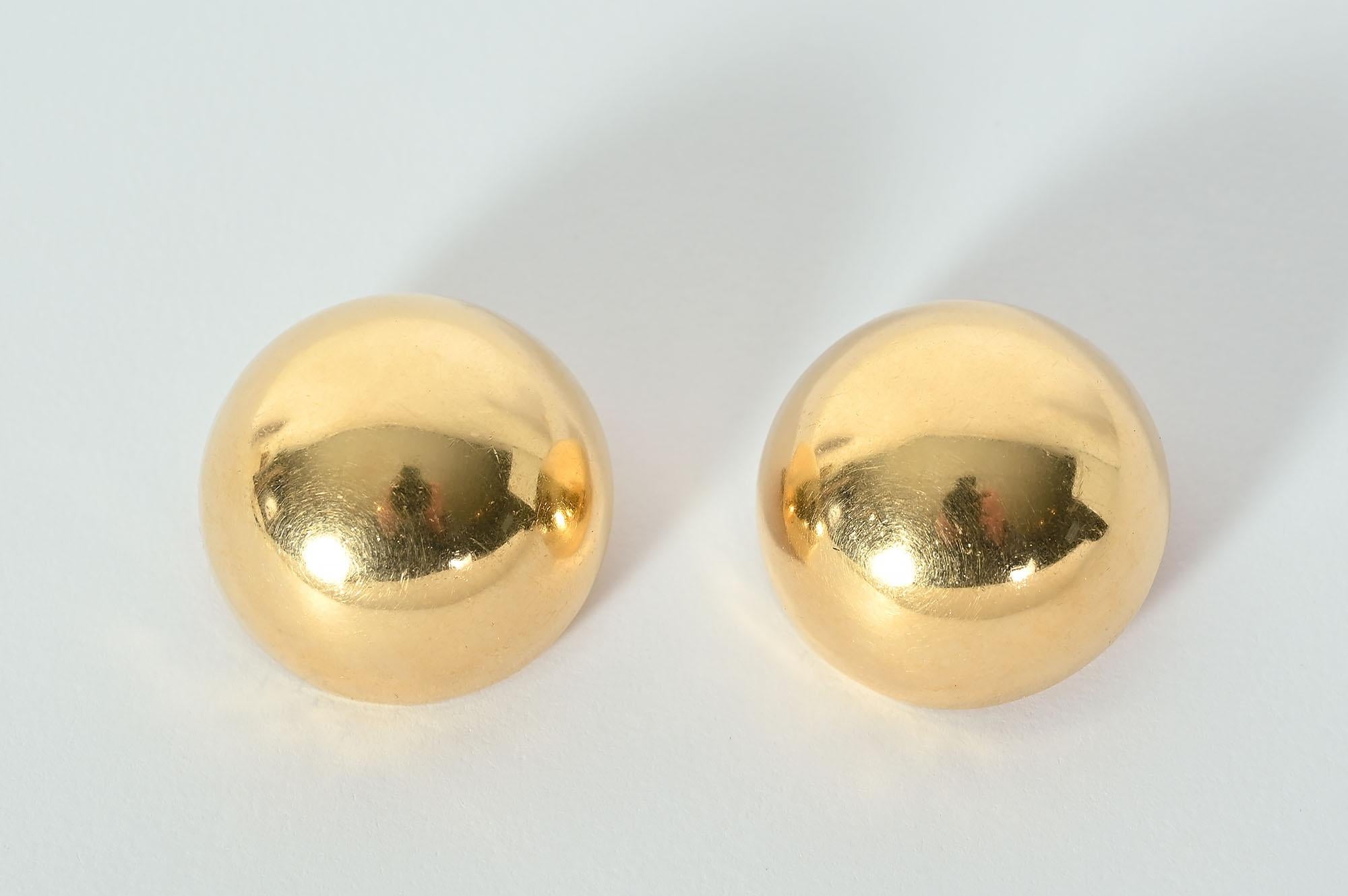 dome shaped earrings