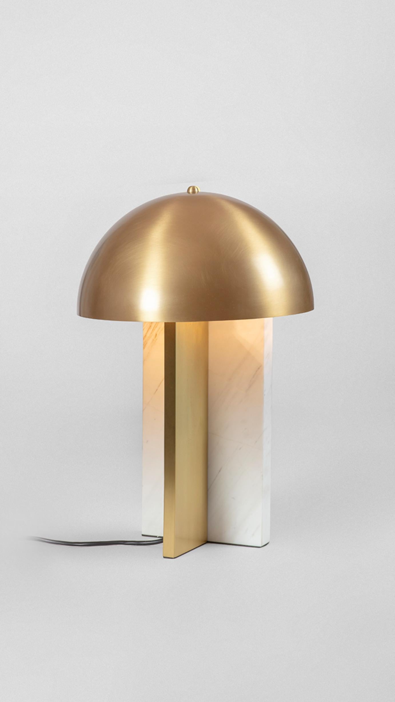 British Dome Table Lamp by Square in Circle For Sale
