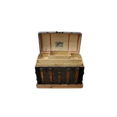 Dome Top Trunk W/ Embossed Metal Star Design