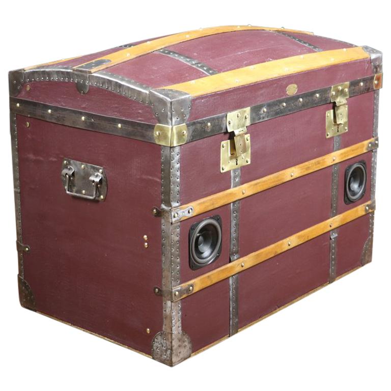 Dome-Topped Trunk with Bluetooth Loudspeakers For Sale