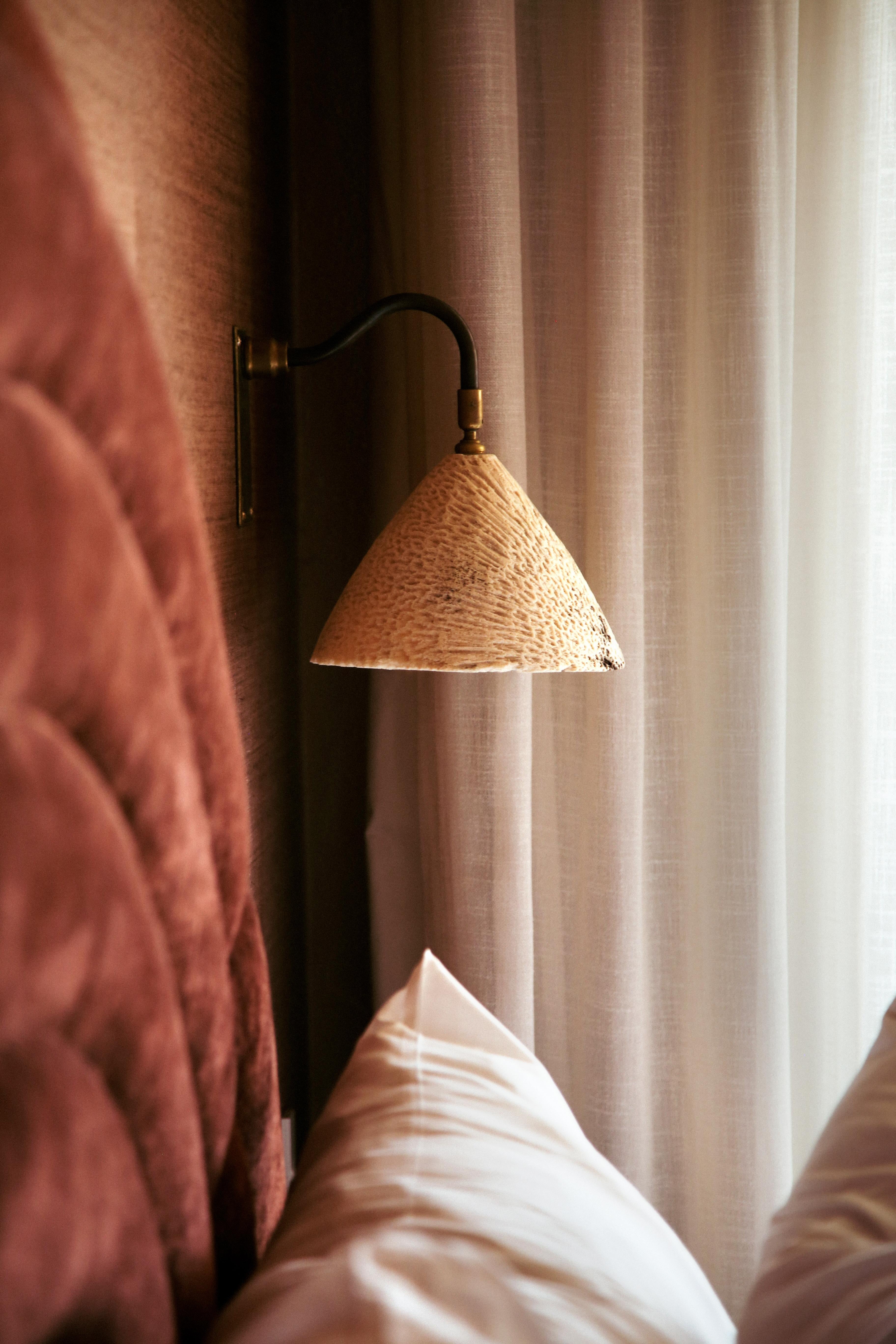 Contemporary Dome Wall Light ARC by Marovo Island Traders For Sale