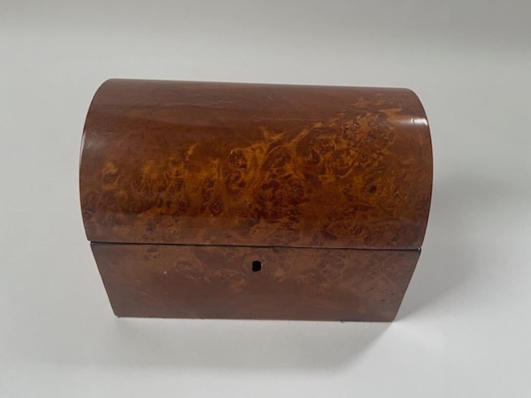 North American Domed Burl Wood Box For Sale