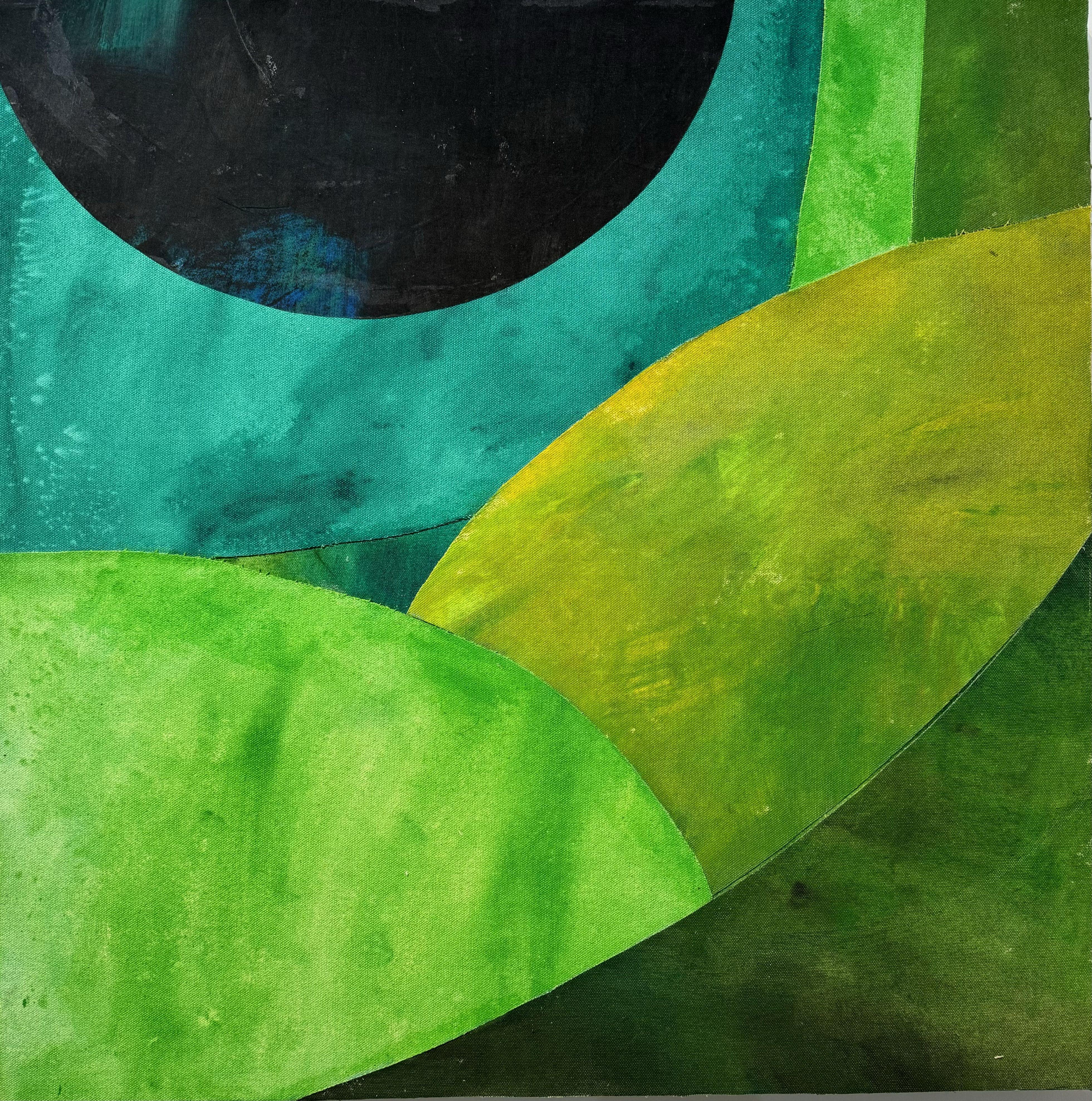 Pianeta silenzioso, Pittura, Acrilico su tela - Painting di Domenica Brockman