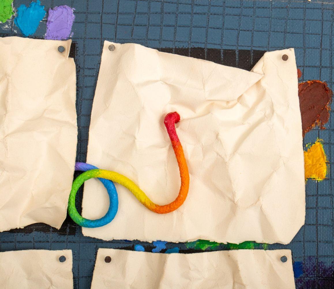 Abstract Composition - Contemporary Mixed Media Art by Domenick Capobianco 