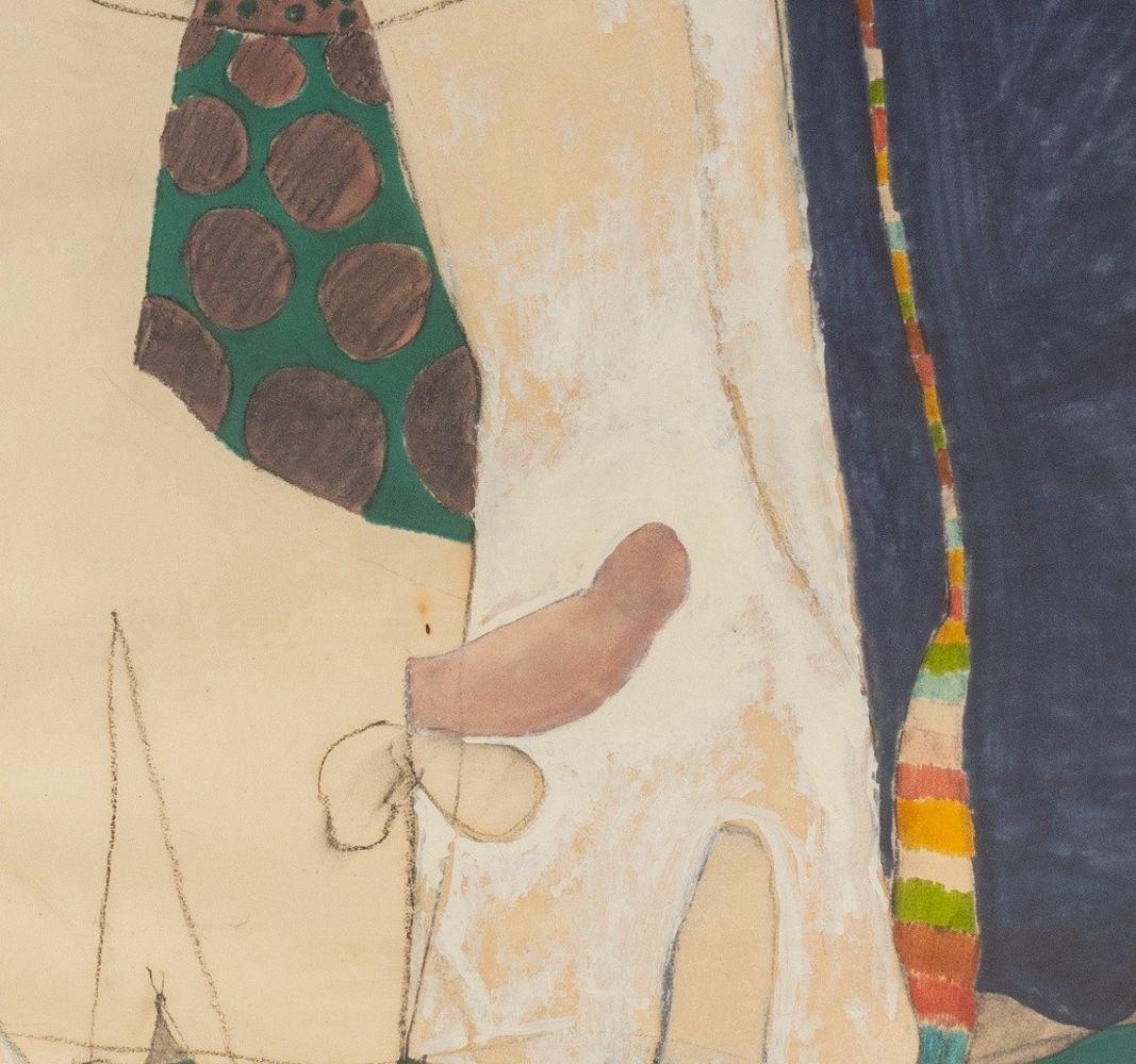 Minotaure et femme - Beige Figurative Art par Domenick Capobianco 
