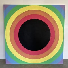 Domenick Capobianco Original Painting 'Circles', USA 1960s