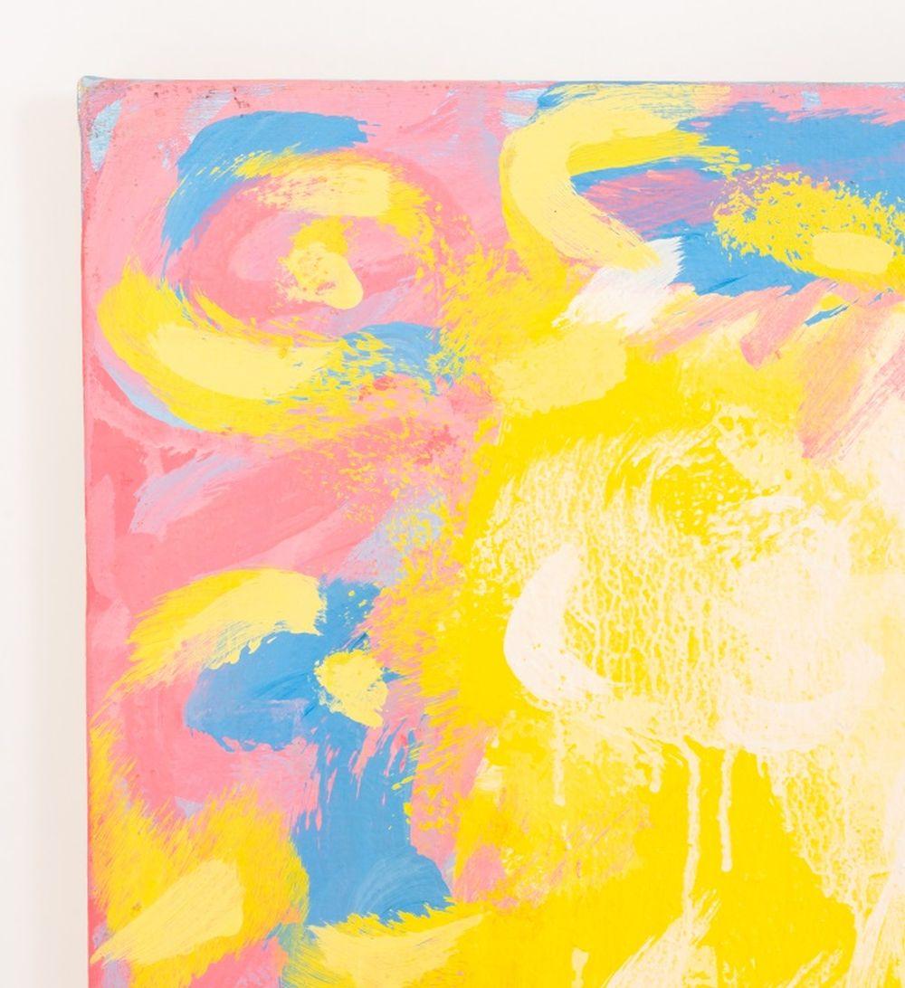 Composizione astratta in giallo - Painting Contemporaneo di Domenick Capobianco 