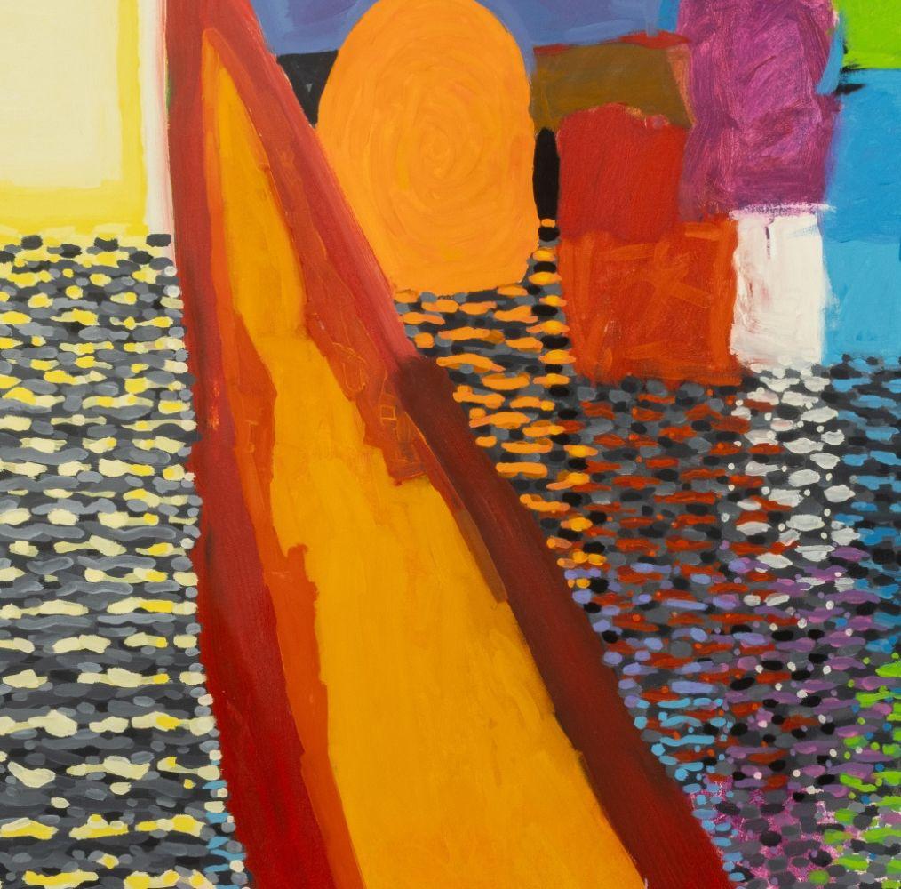 Composition d'un paysage marin abstrait - Painting de Domenick Capobianco 