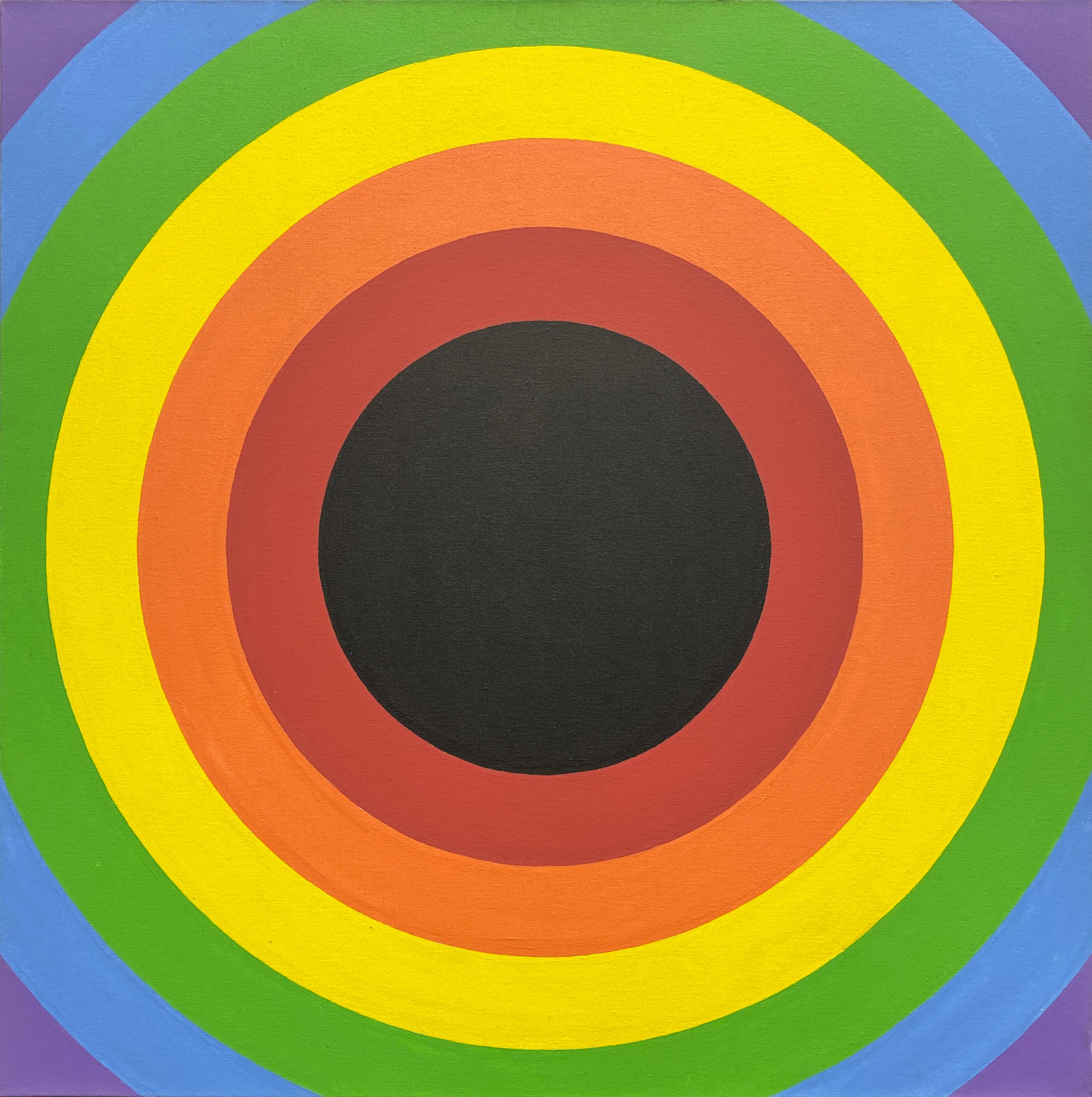 Domenick Capobianco  Abstract Painting – Schwarzes Zentrum