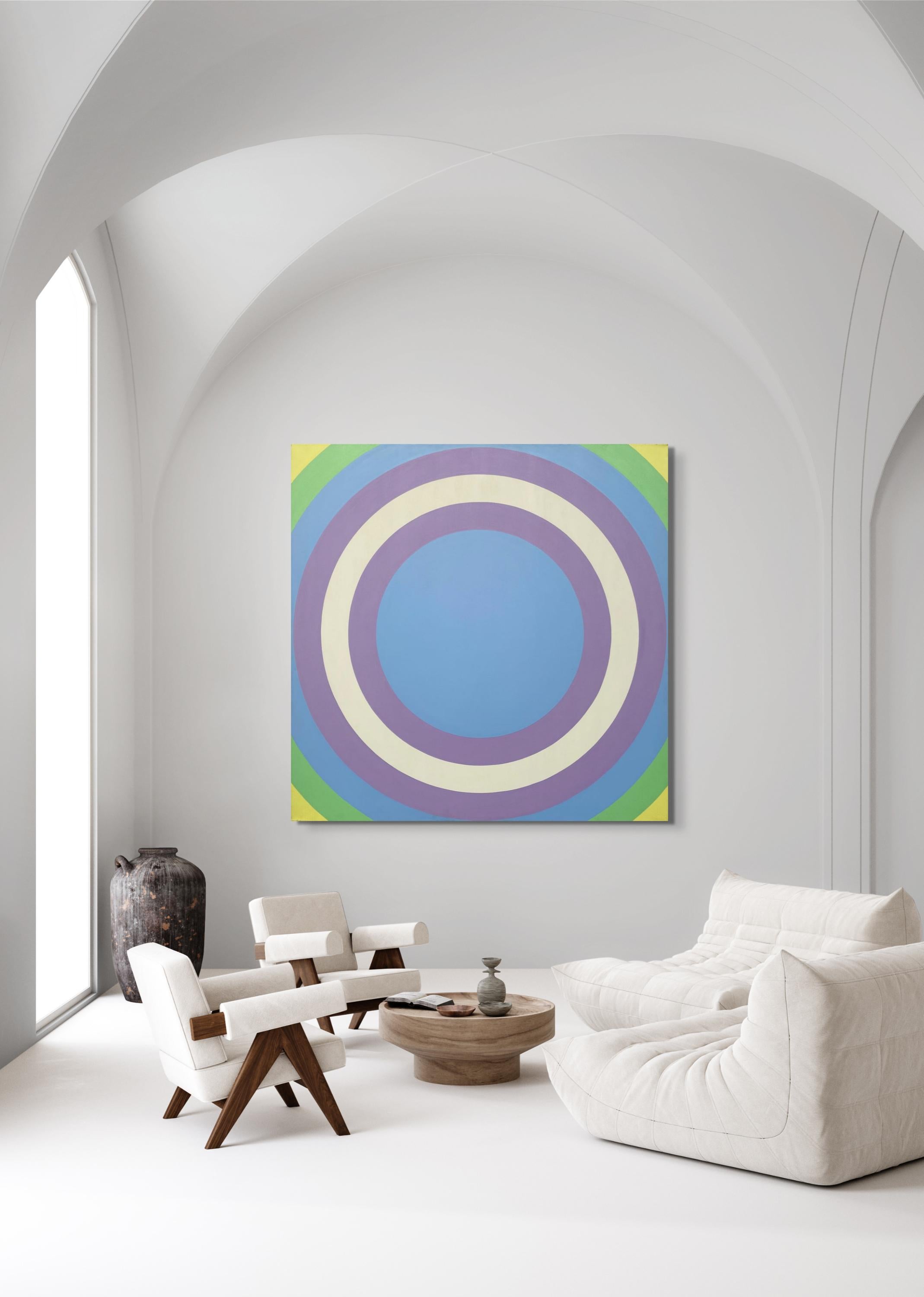 Circle, Pastel colors - Painting by Domenick Capobianco 