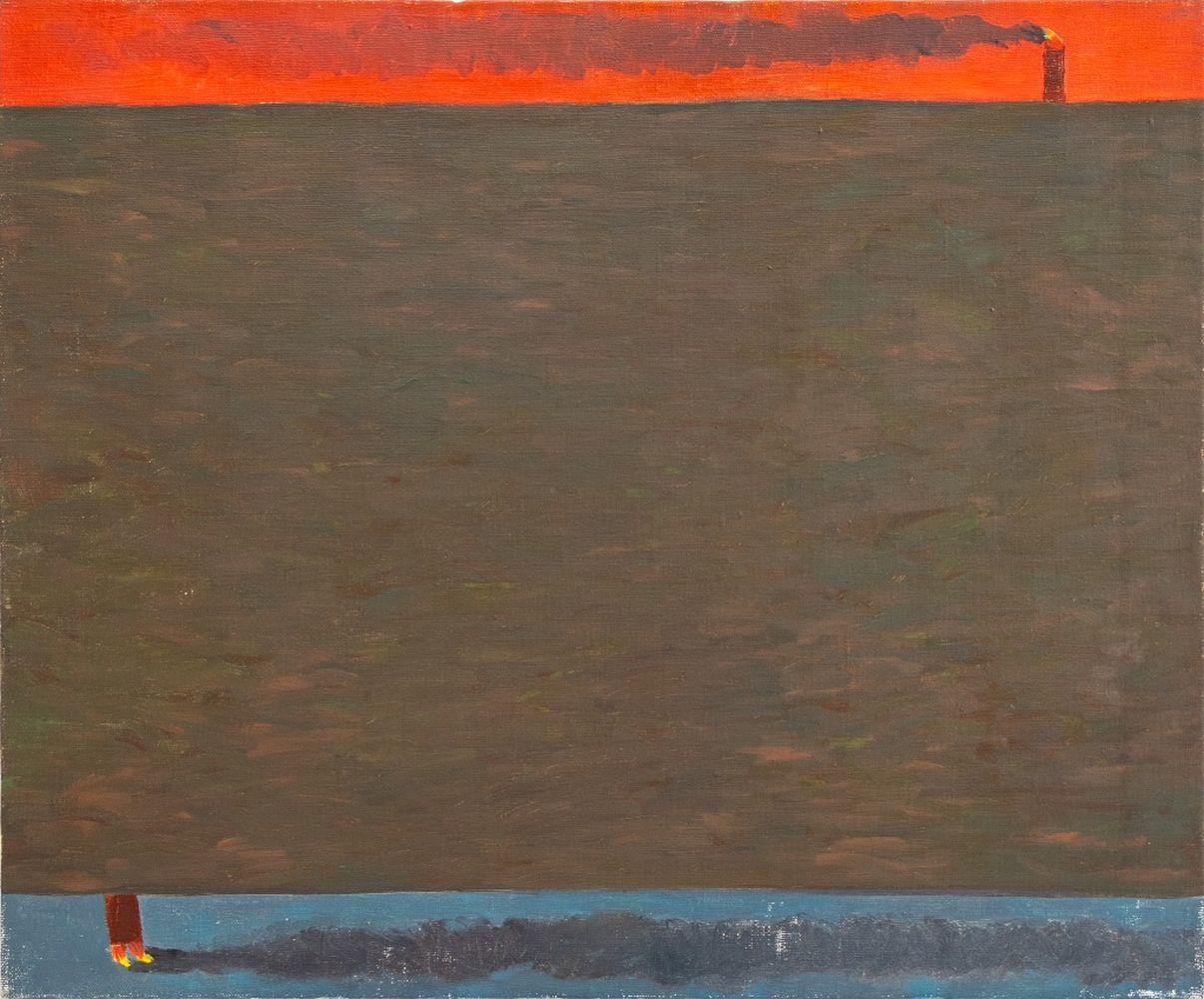 Domenick Capobianco Olio surrealista su tela