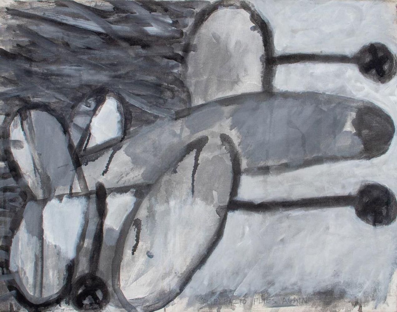 Domenick Capobianco  Abstract Painting - "Flip Fazio Flies Again"