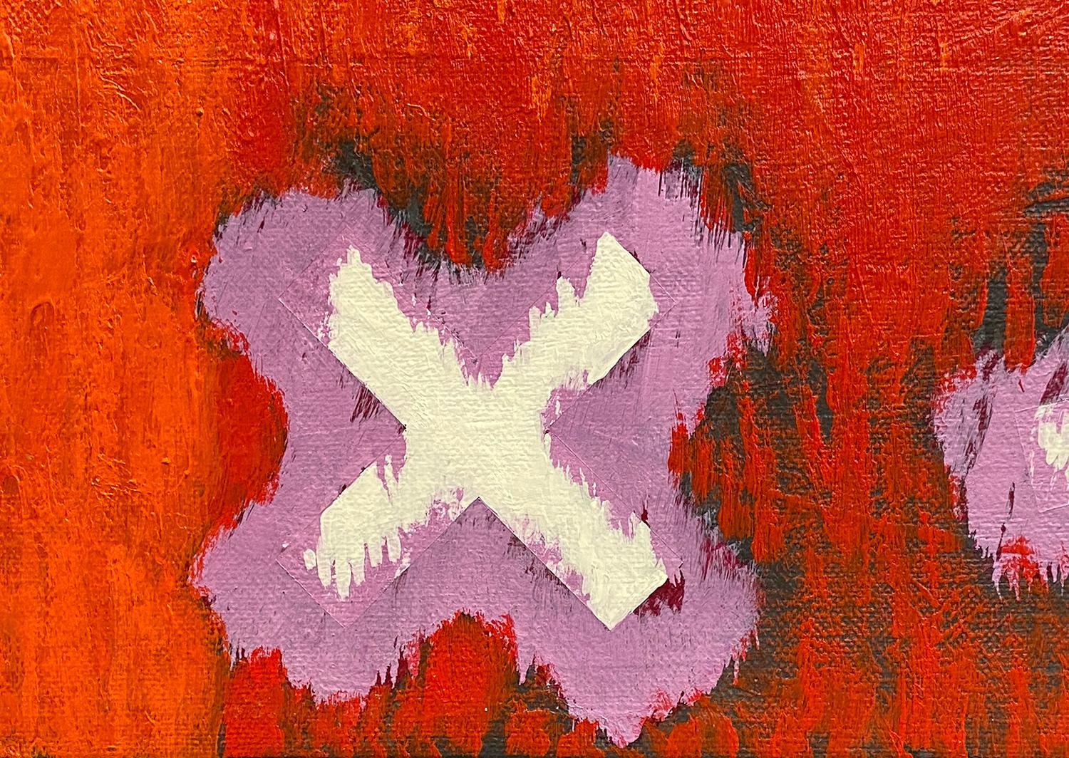 A playful and impactful piece that can make a splash in a room.  This is unframed and would need to be framed in order to hang unless someone is looking to casually situate it on a shelf or console.  Capobianco was predisposed to experimenting with