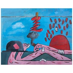 Huile sur toile surréaliste de Domenick Capobianco