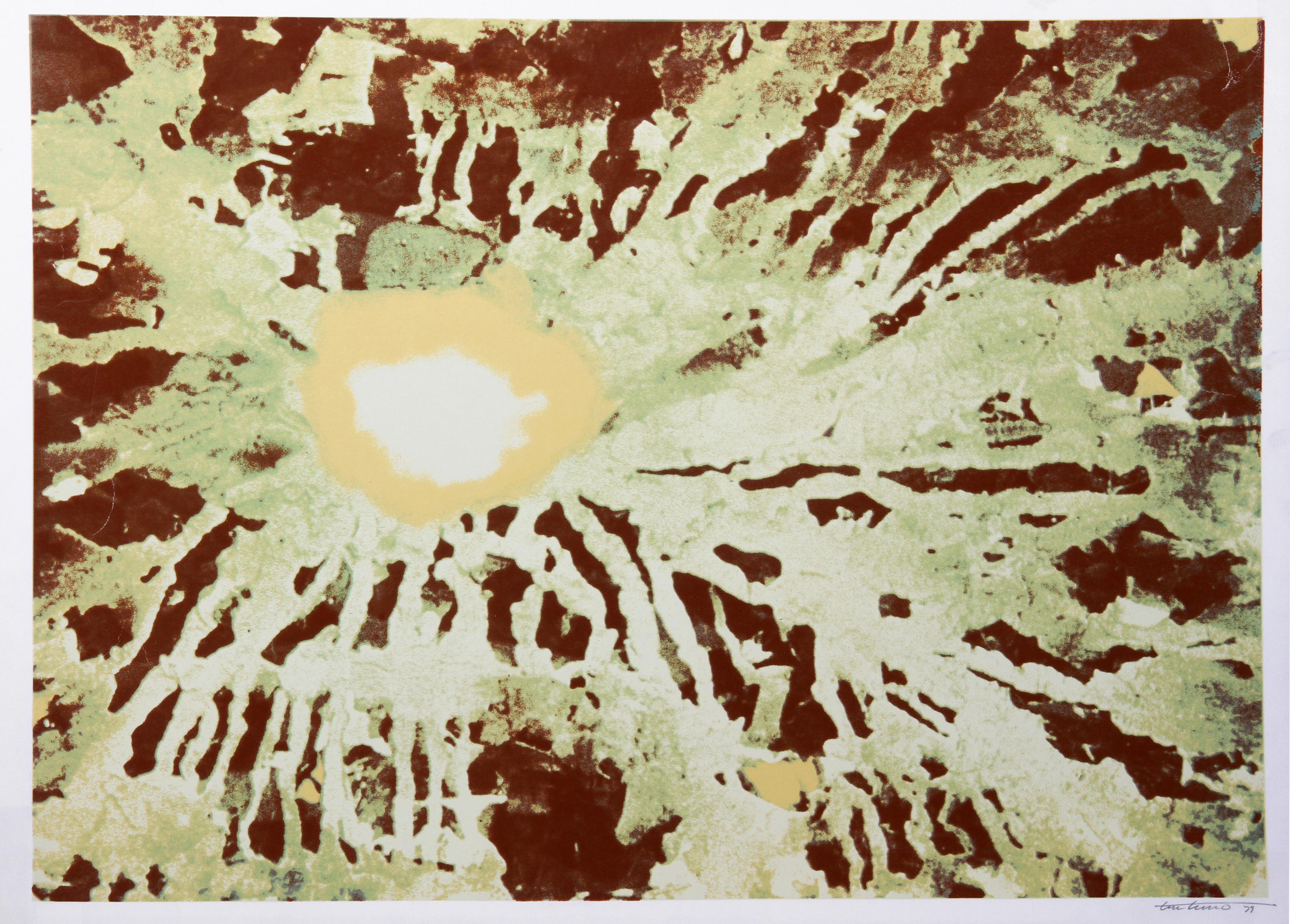 Unter der Oberfläche von Venedig
Domenick Turturro, Amerikaner (1936-2002)
Datum: 1980
Siebdruck, signiert und nummeriert mit Bleistift
Ausgabe von AP 30
Bildgröße: 24 x 34 Zoll
Größe: 26 Zoll x 36 Zoll (66,04 cm x 91,44 cm)